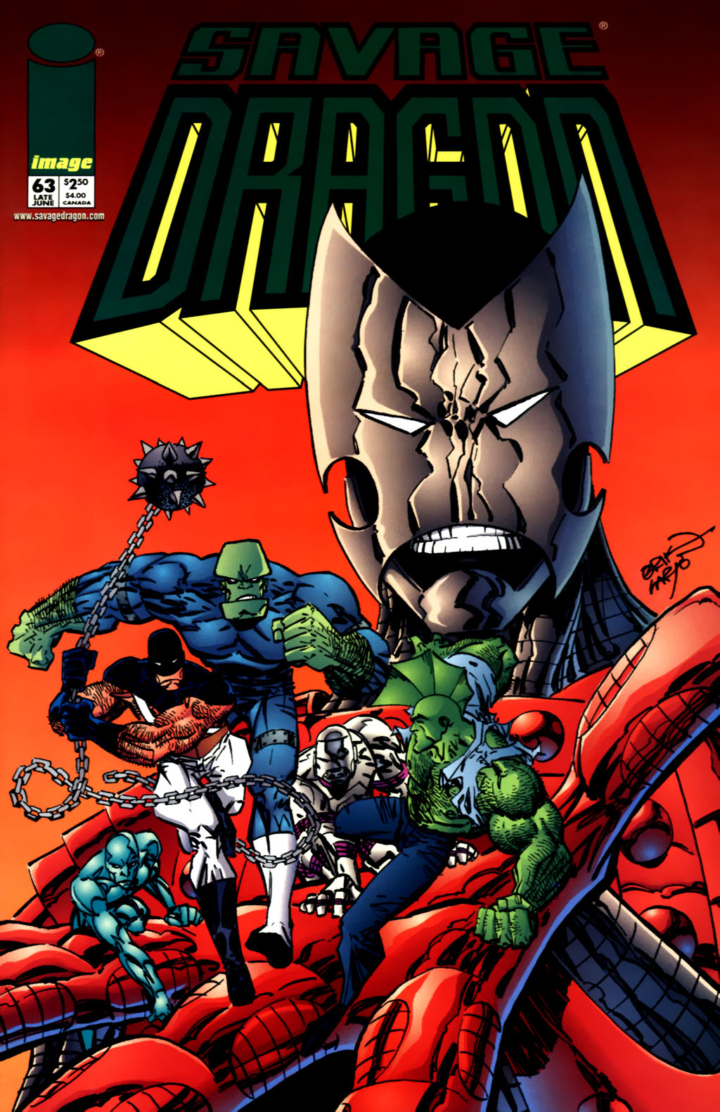 Read online The Savage Dragon (1993) comic -  Issue #63 - 1