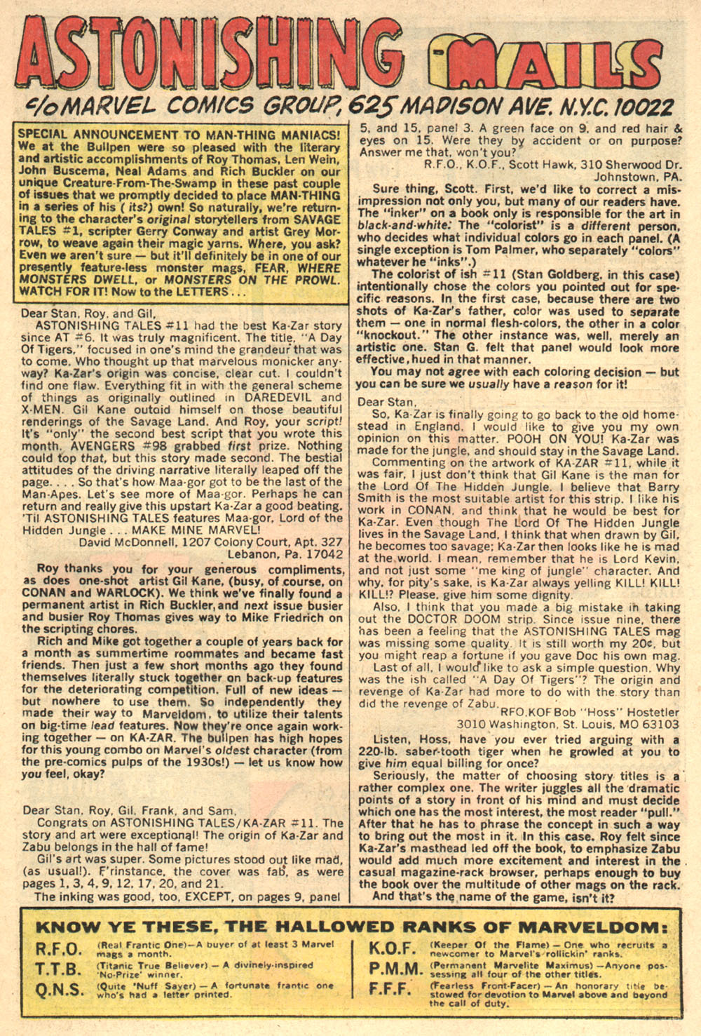 Read online Astonishing Tales (1970) comic -  Issue #13 - 17