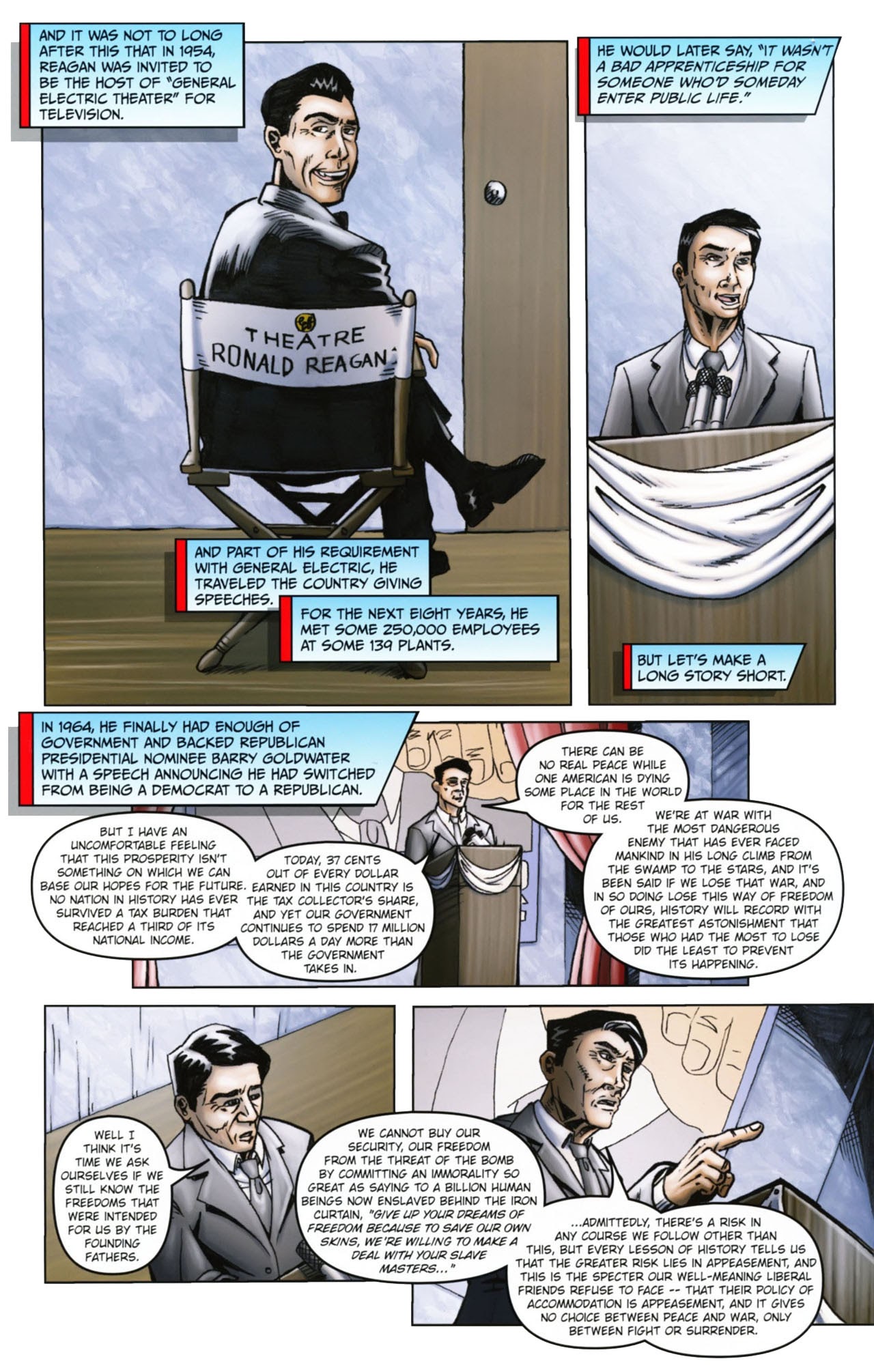 Read online Political Power: Ronald Reagan comic -  Issue # Full - 18