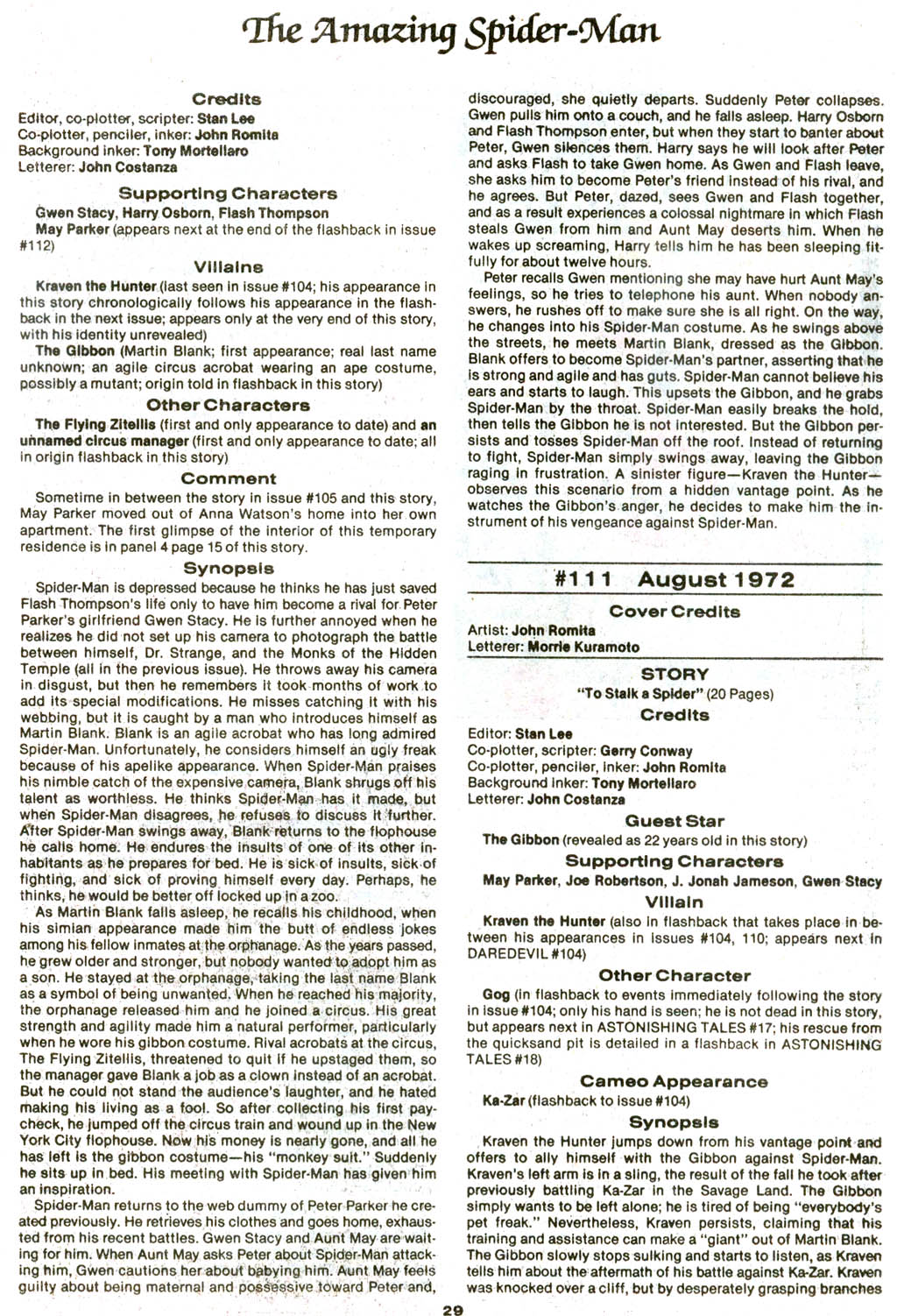 Read online The Official Marvel Index to The Amazing Spider-Man comic -  Issue #4 - 31