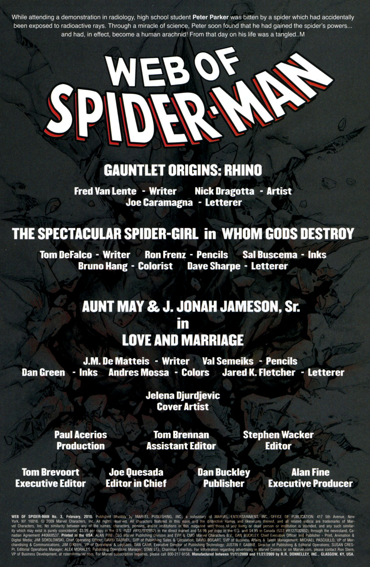 Read online Web of Spider-Man (2009) comic -  Issue #3 - 2