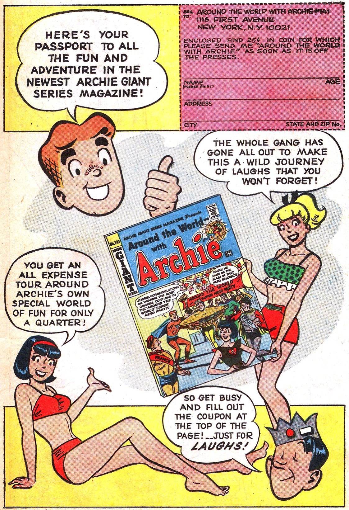 Read online Archie (1960) comic -  Issue #167 - 19