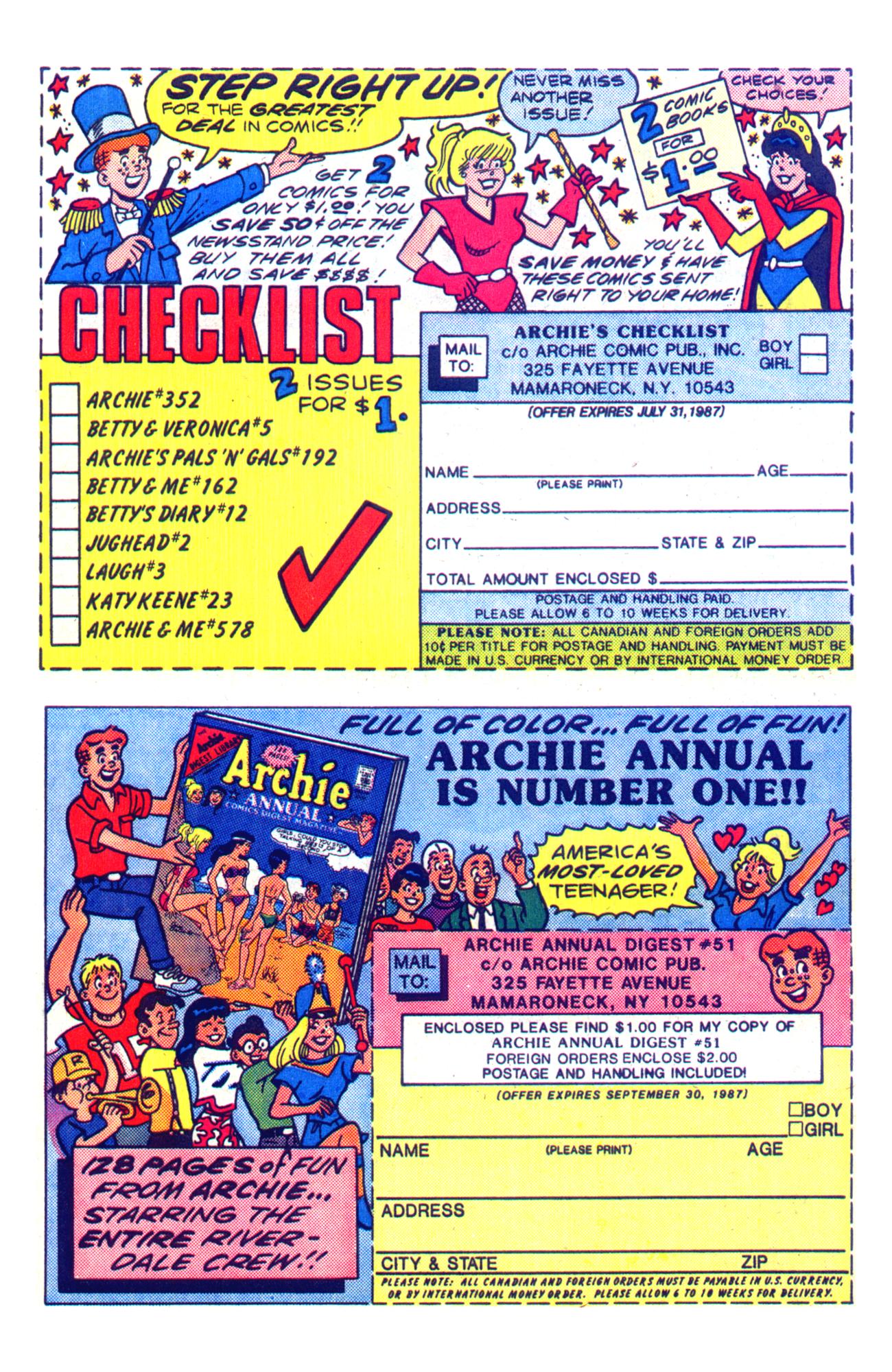 Read online Archie Giant Series Magazine comic -  Issue #573 - 10
