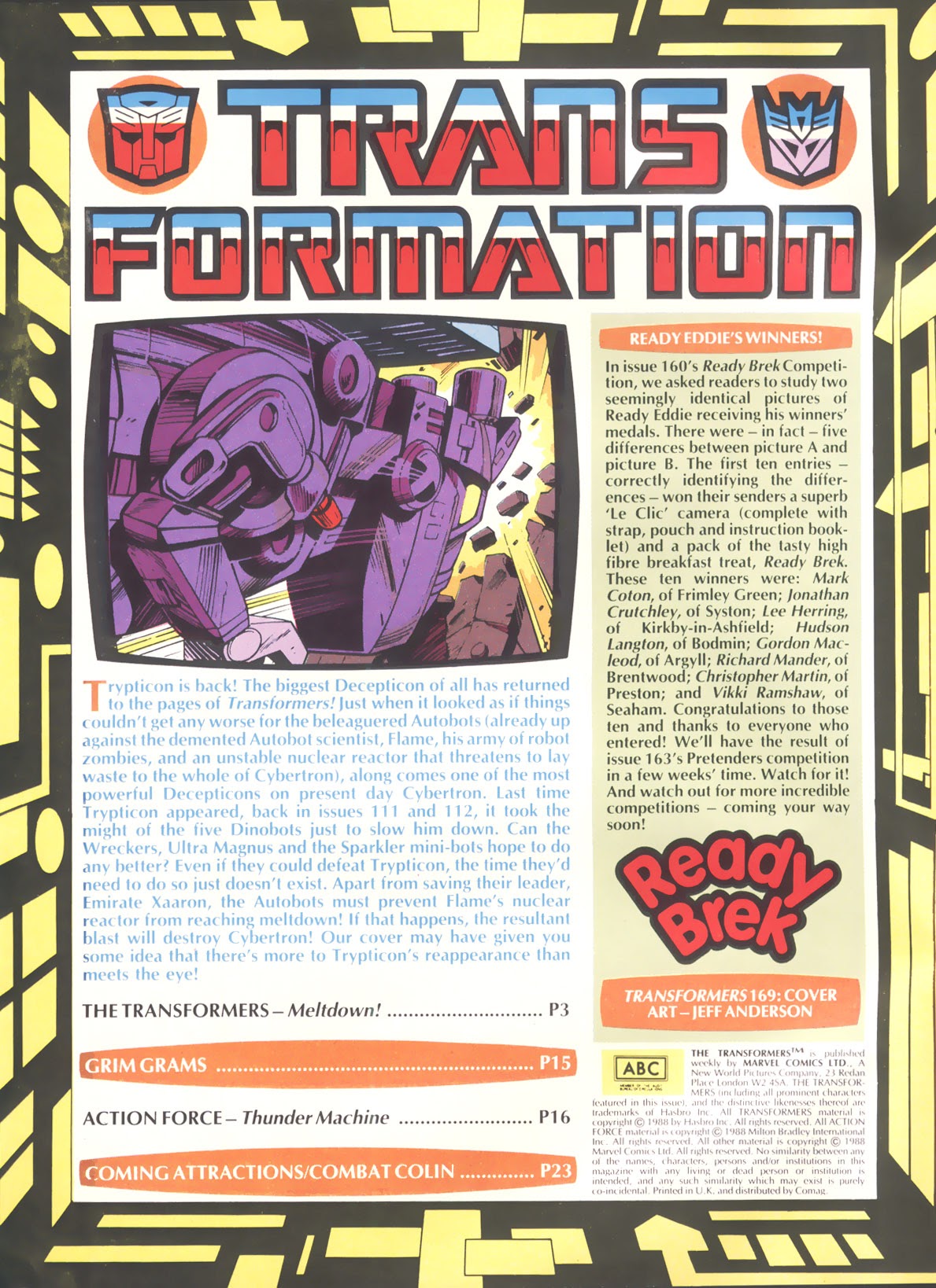 Read online The Transformers (UK) comic -  Issue #169 - 2