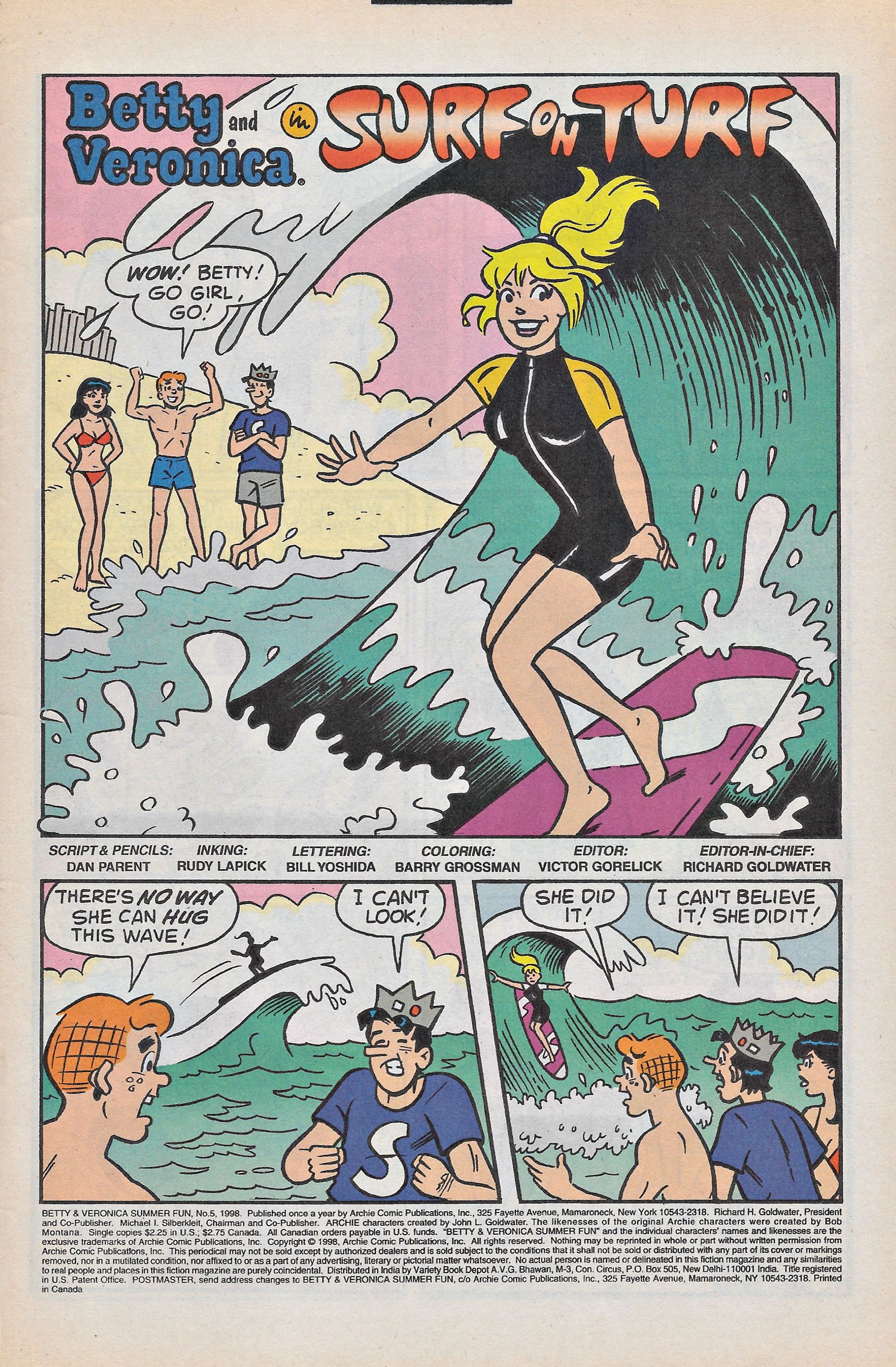 Read online Betty And Veronica: Summer Fun (1994) comic -  Issue #5 - 3