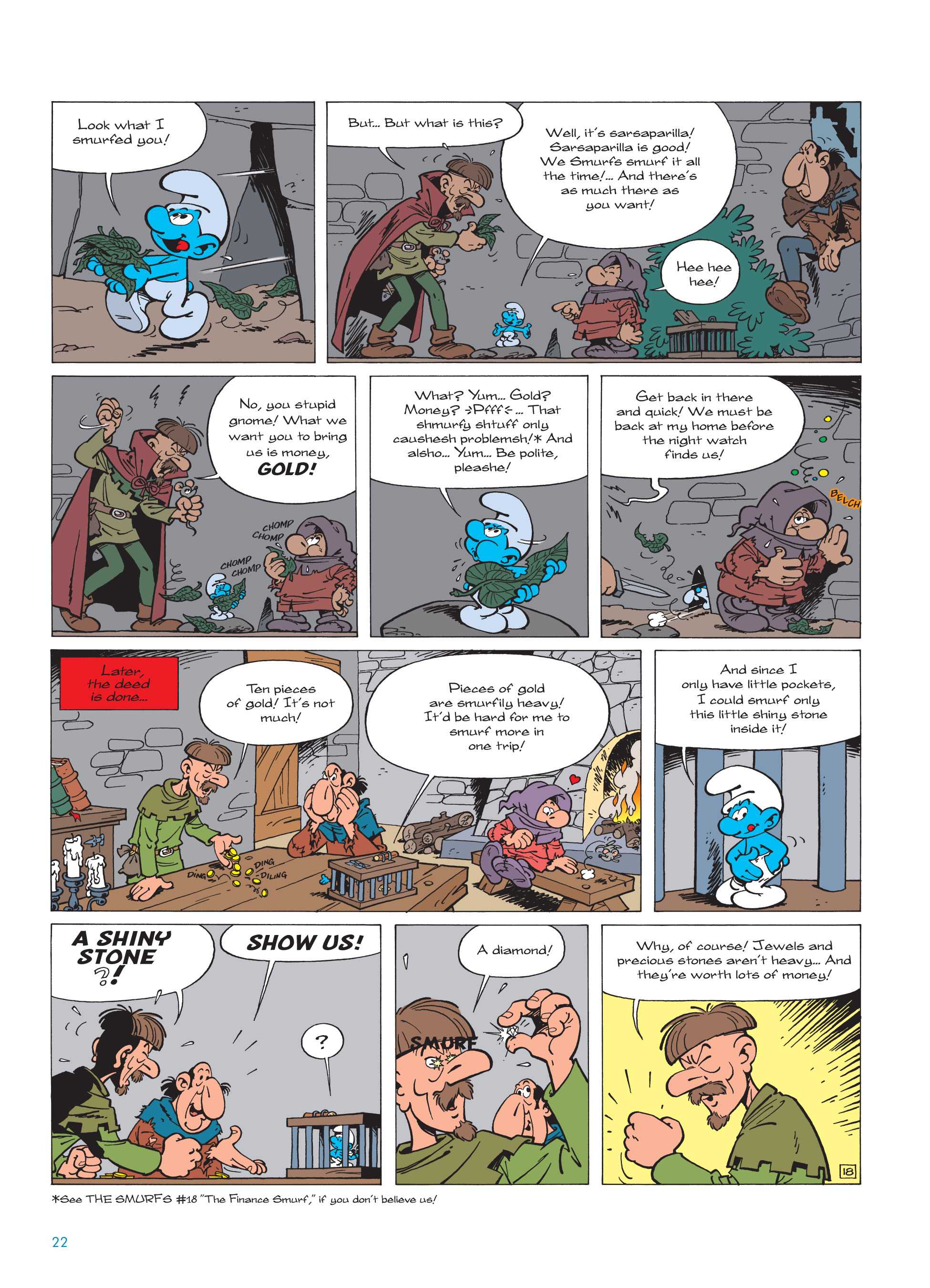 Read online The Smurfs comic -  Issue #19 - 22