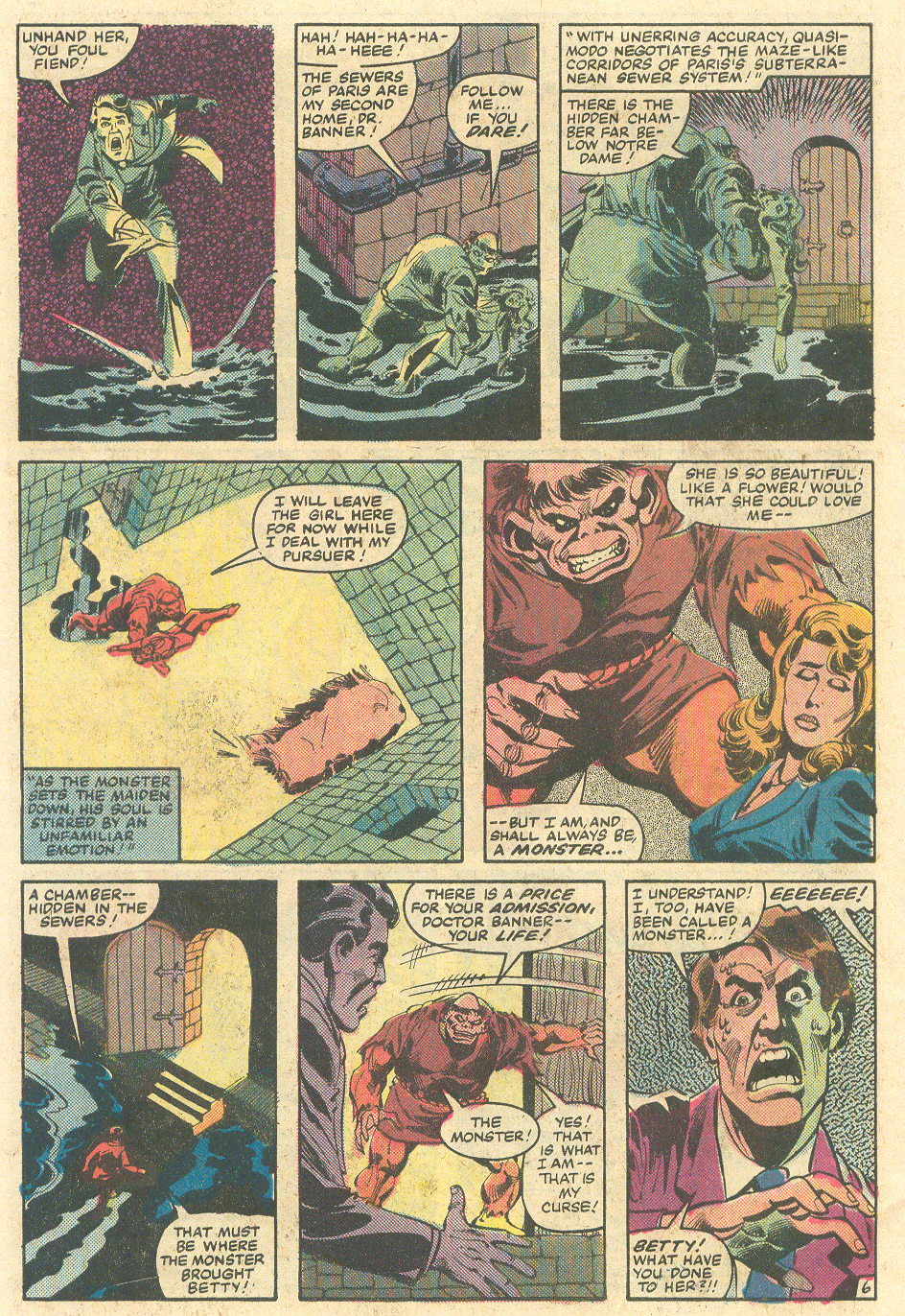 Read online The Incredible Hulk Versus Quasimodo comic -  Issue # Full - 7