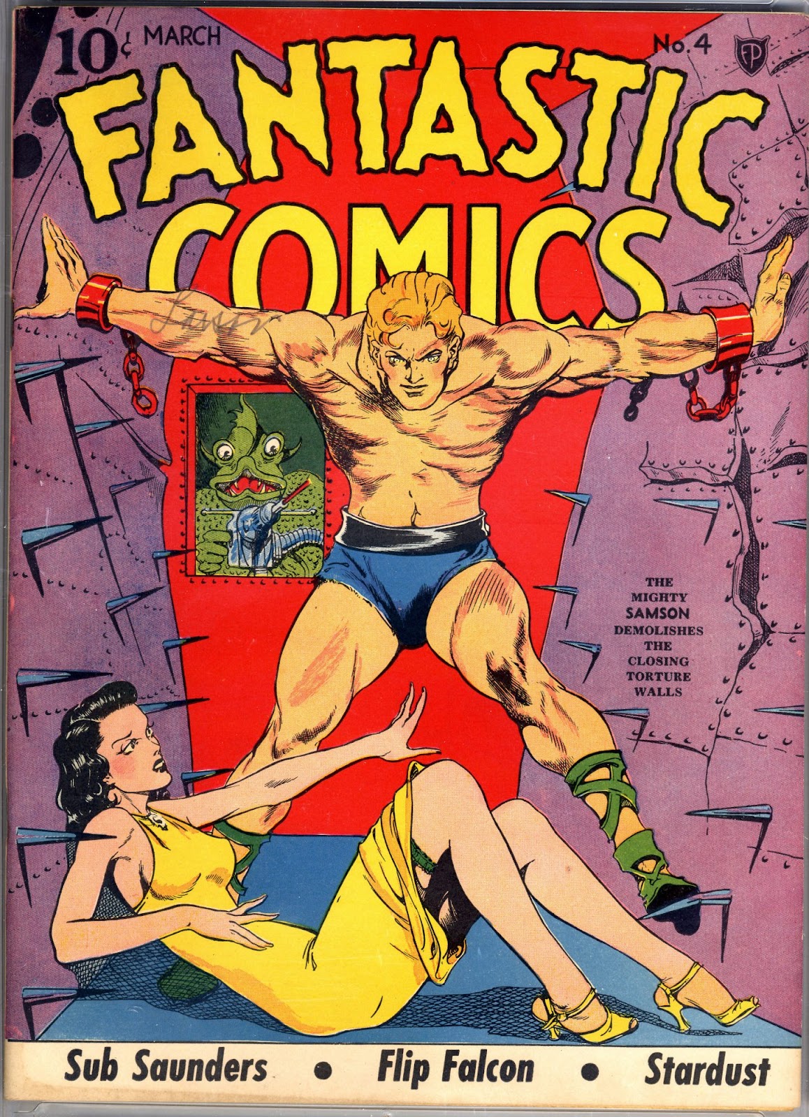 Read online Fantastic Comics comic -  Issue #4 - 1