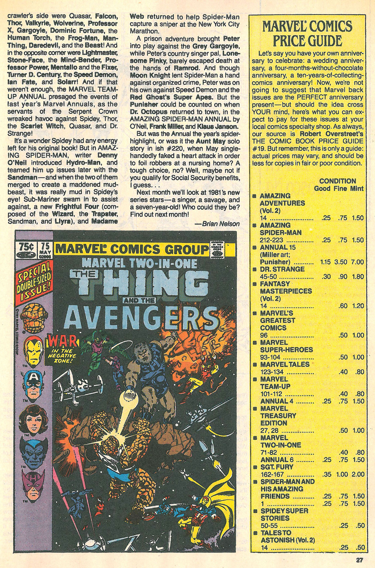Read online Marvel Age comic -  Issue #87 - 29