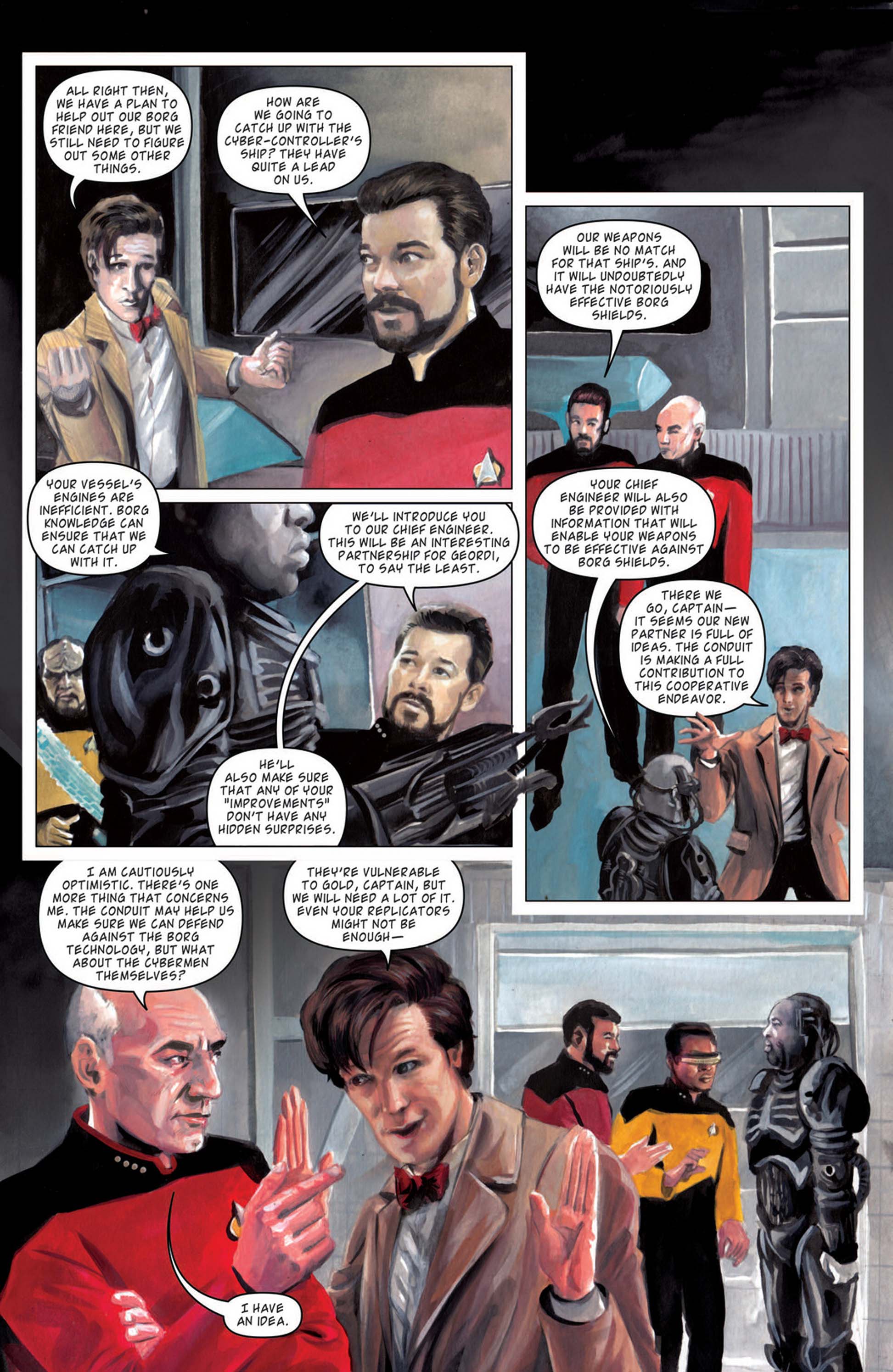 Read online Star Trek: The Next Generation/Doctor Who: Assimilation² comic -  Issue #6 - 15