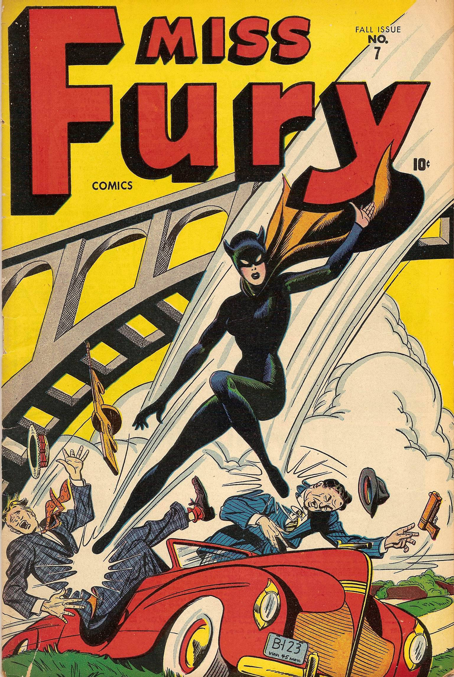 Read online Miss Fury (1942) comic -  Issue #7 - 1