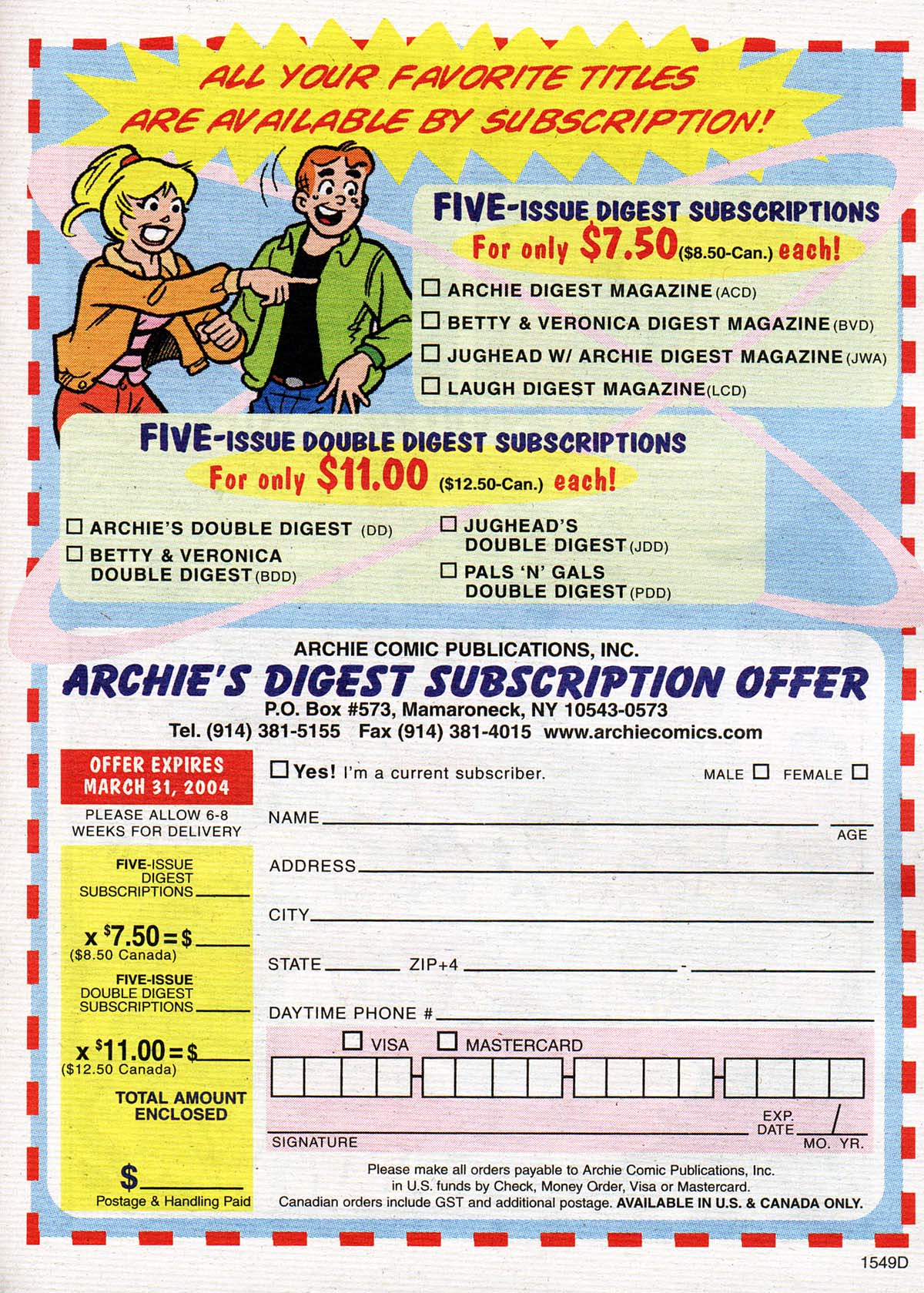 Read online Betty and Veronica Digest Magazine comic -  Issue #144 - 66