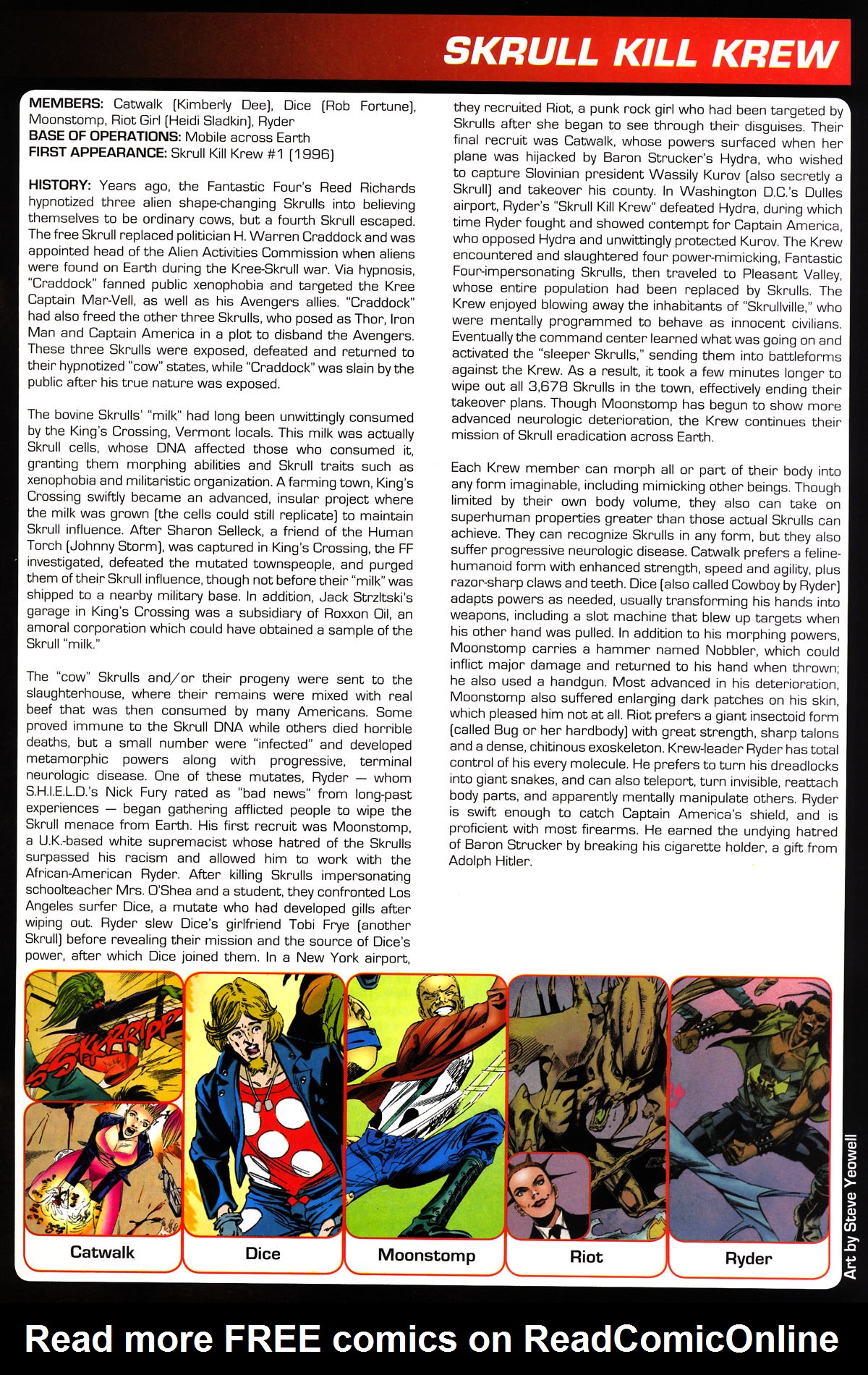 Read online Marvel Legacy:  The 1990's Handbook comic -  Issue # Full - 51