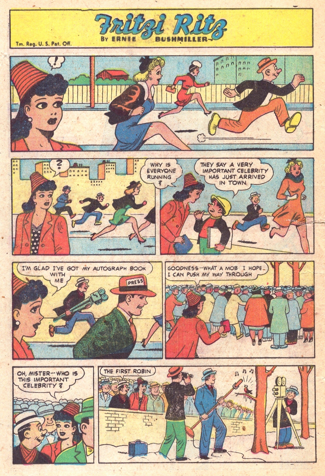 Read online Fritzi Ritz (1953) comic -  Issue #1 - 16