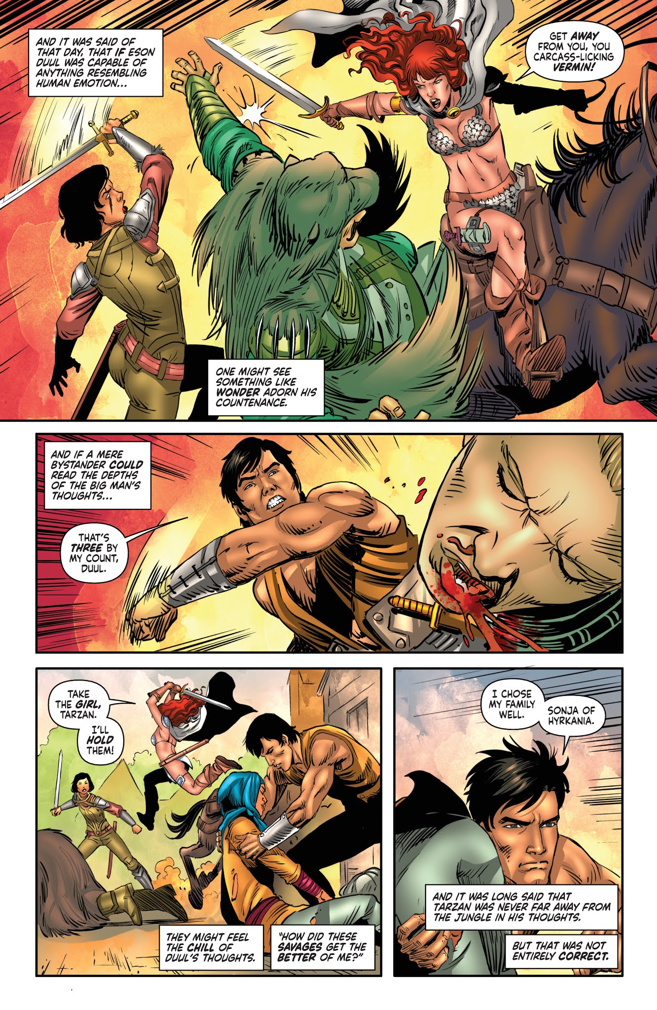 Read online Red Sonja/Tarzan comic -  Issue #4 - 24