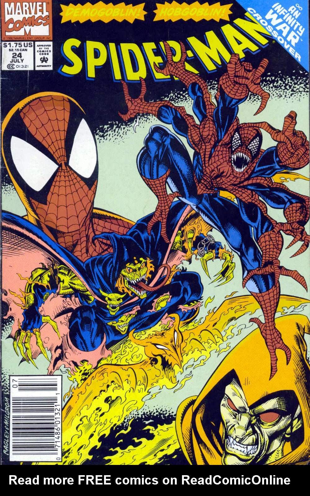 Read online Spider-Man (1990) comic -  Issue #24 - Double Infinity - 1