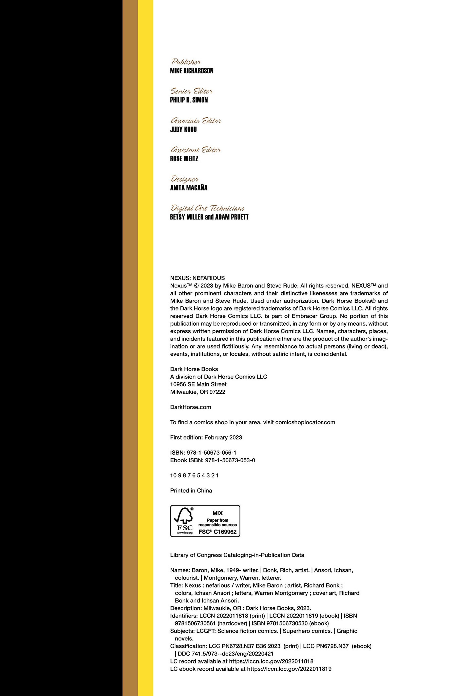 Read online Nexus: Nefarious comic -  Issue # Full - 6