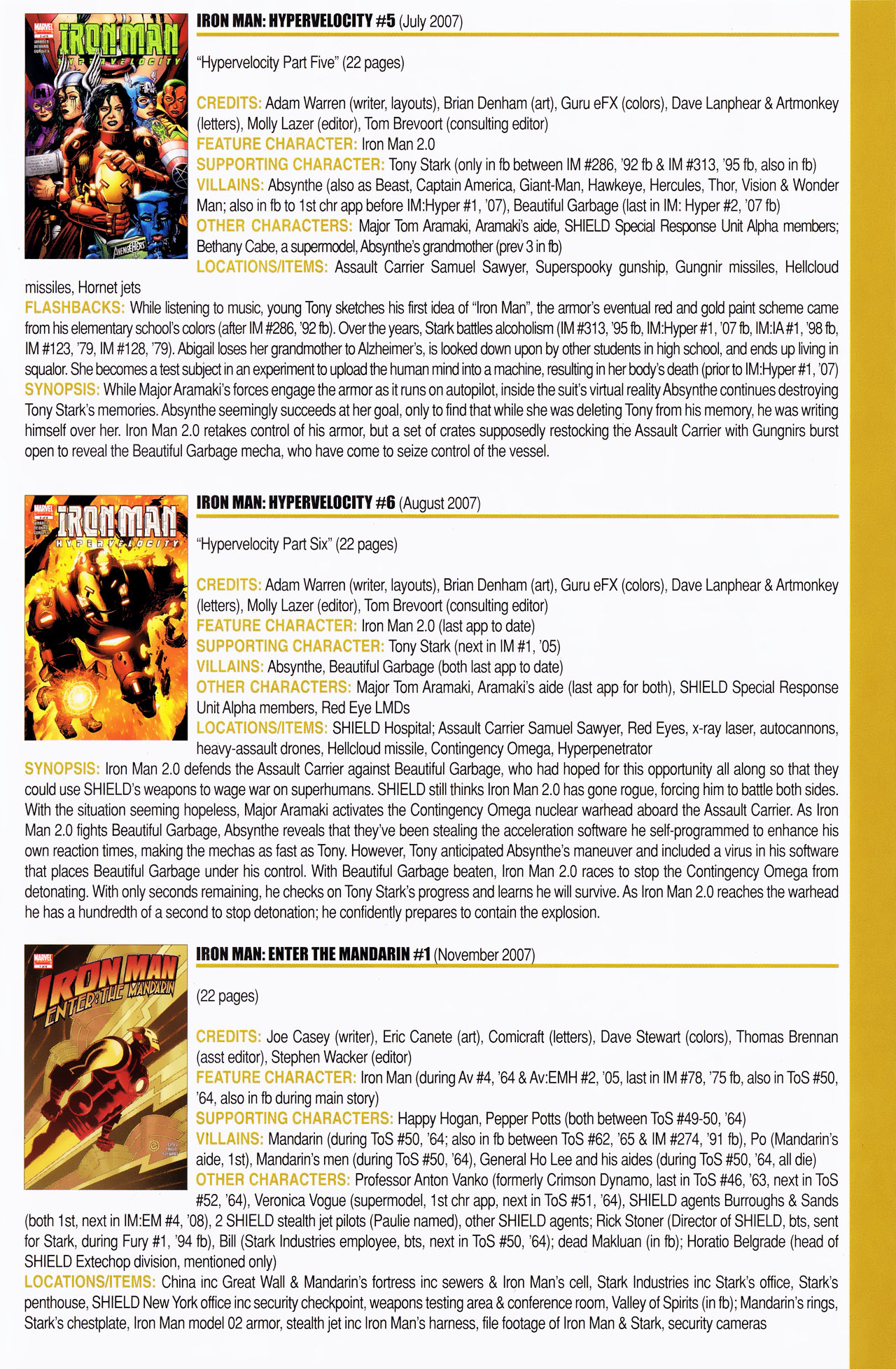 Read online Official Index to the Marvel Universe comic -  Issue #14 - 51