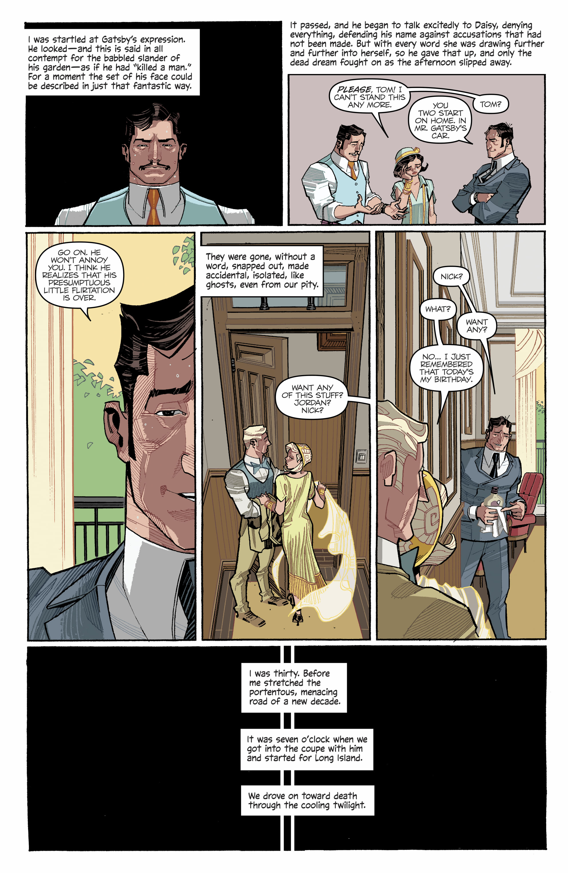 Read online The Great Gatsby comic -  Issue #6 - 7