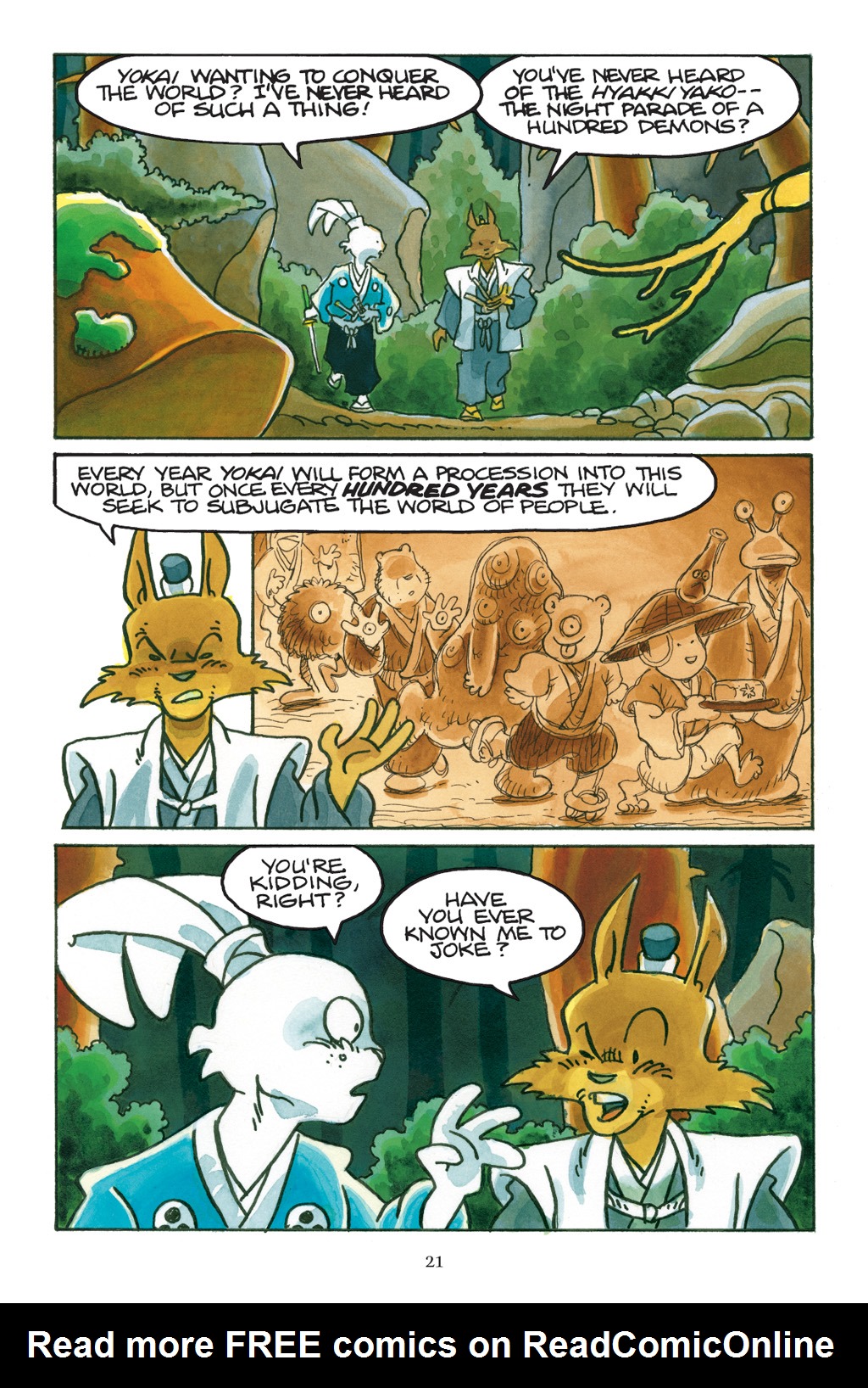 Read online Usagi Yojimbo: Yokai comic -  Issue # Full - 22