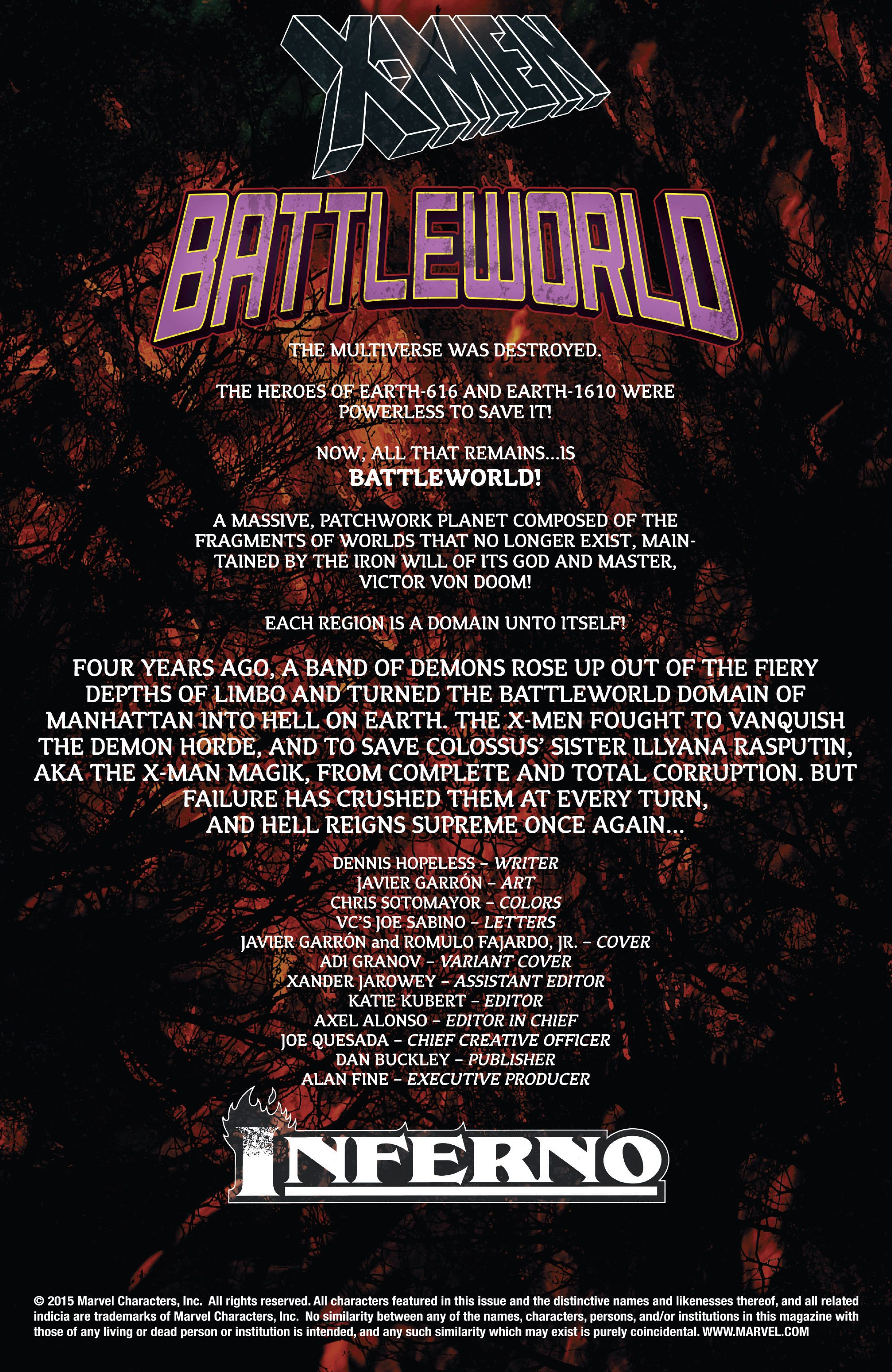 Read online Inferno (2015) comic -  Issue #1 - 2