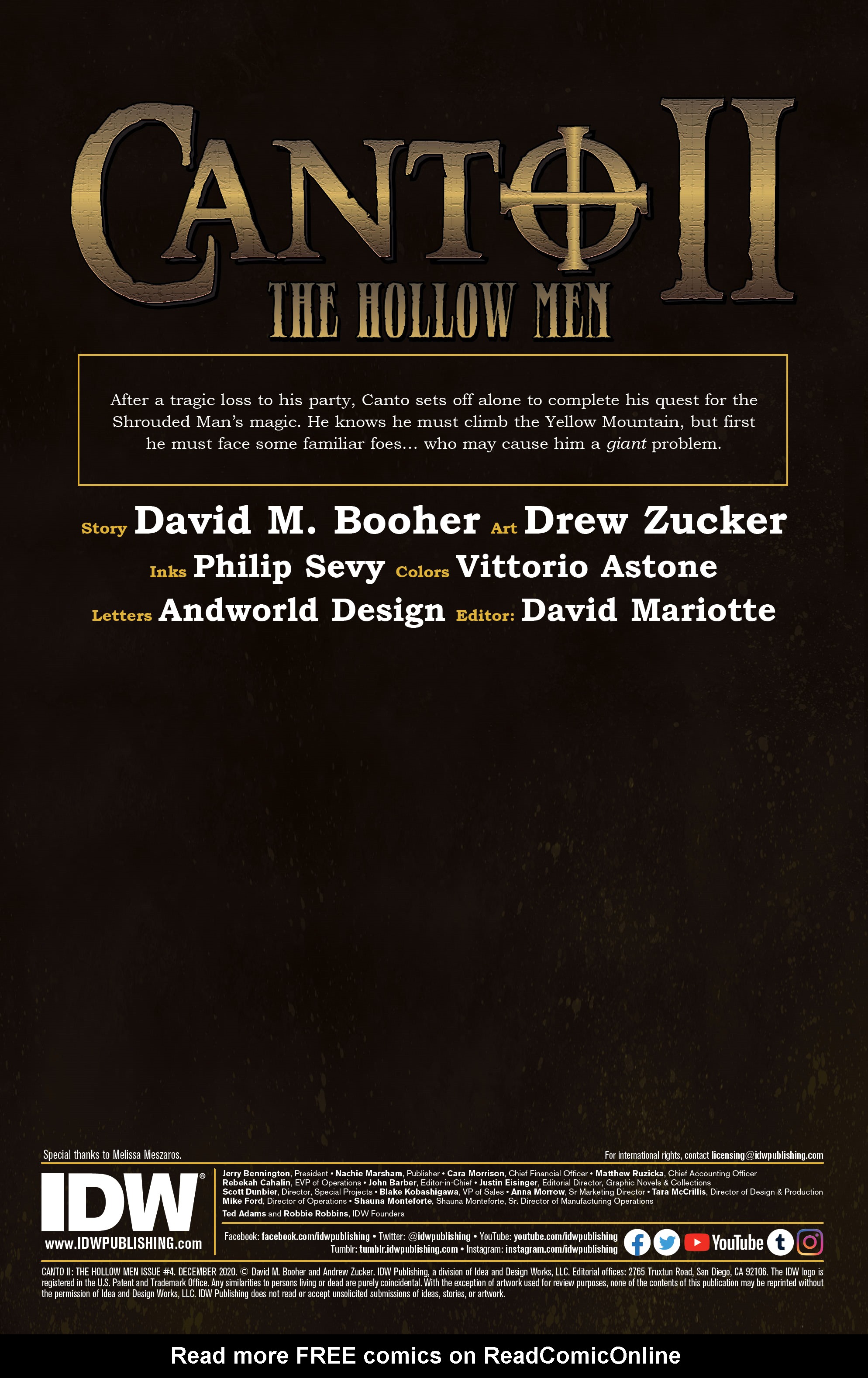 Read online Canto II: The Hollow Men comic -  Issue #4 - 2