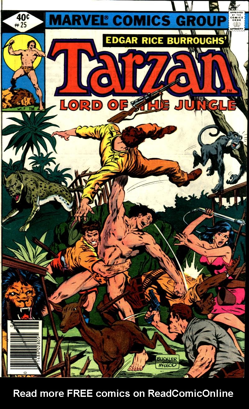Read online Tarzan (1977) comic -  Issue #25 - 1
