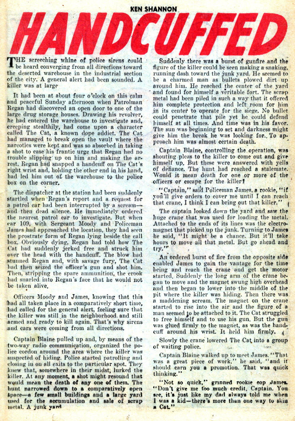 Read online Ken Shannon comic -  Issue #9 - 13