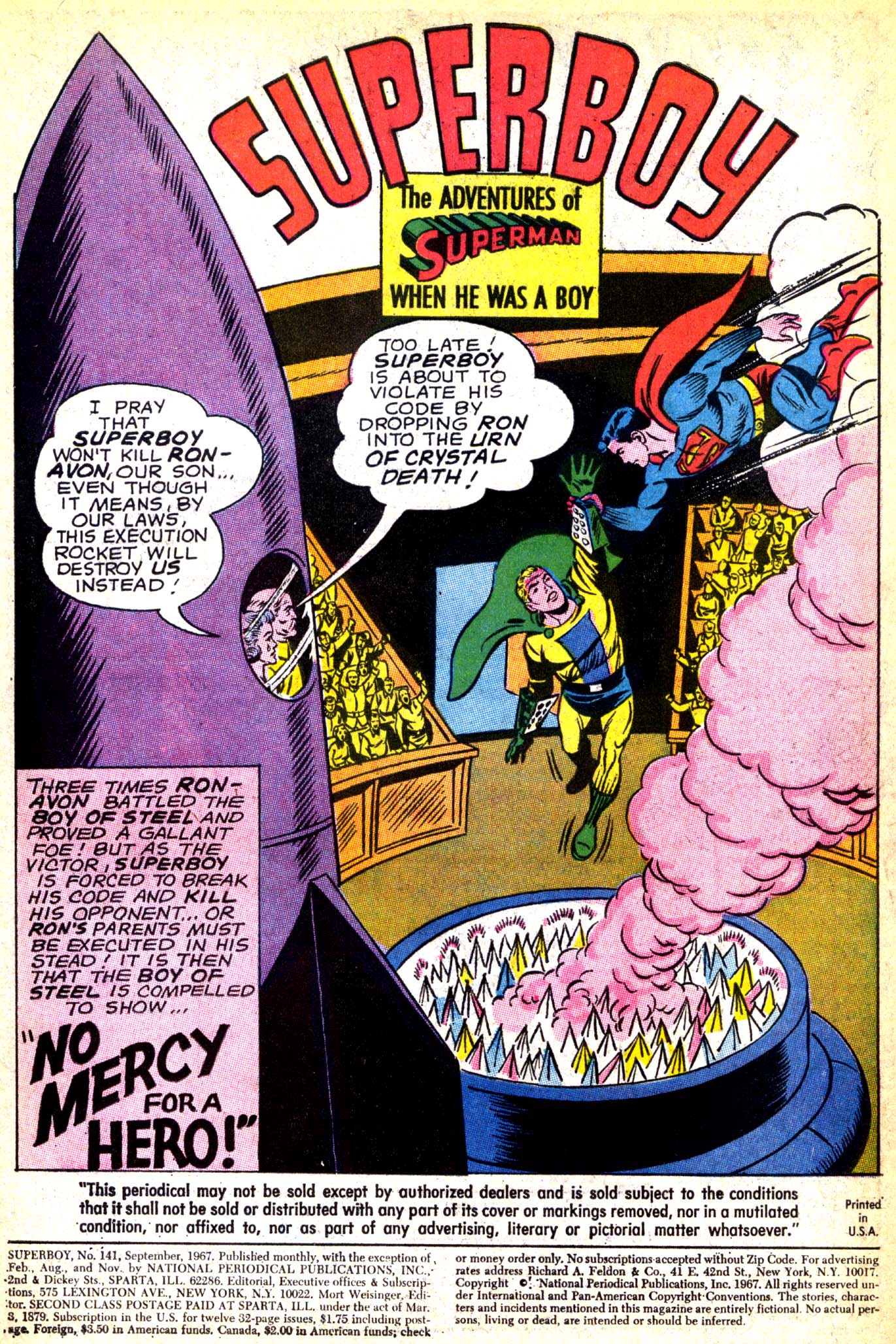 Read online Superboy (1949) comic -  Issue #141 - 2