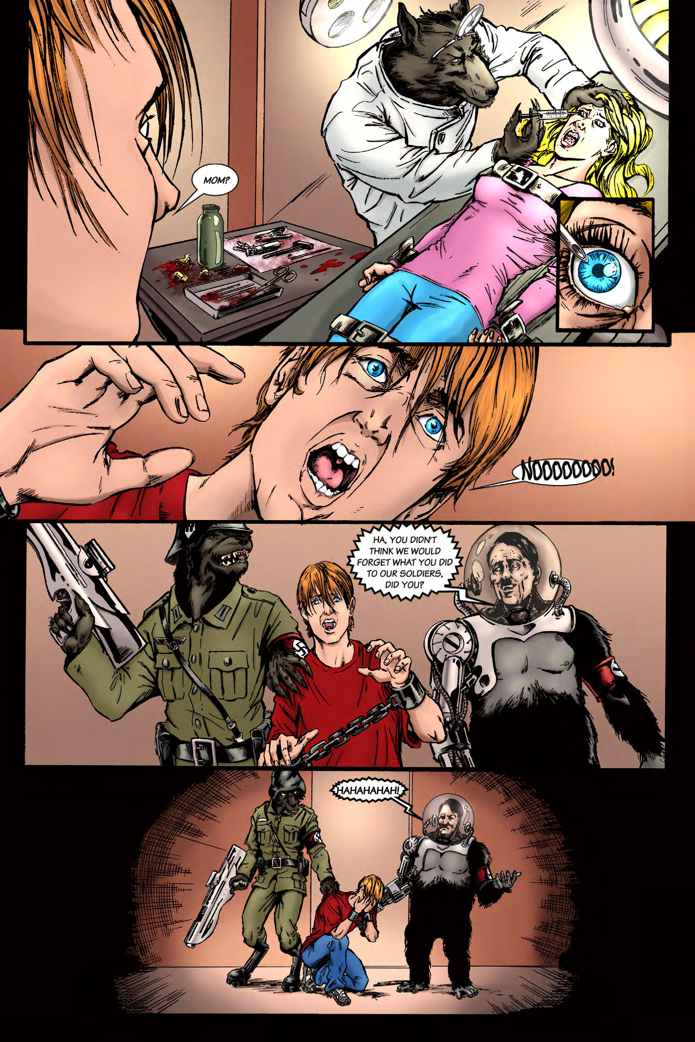 Read online Nazi Werewolves from Outer Space comic -  Issue #2 - 17