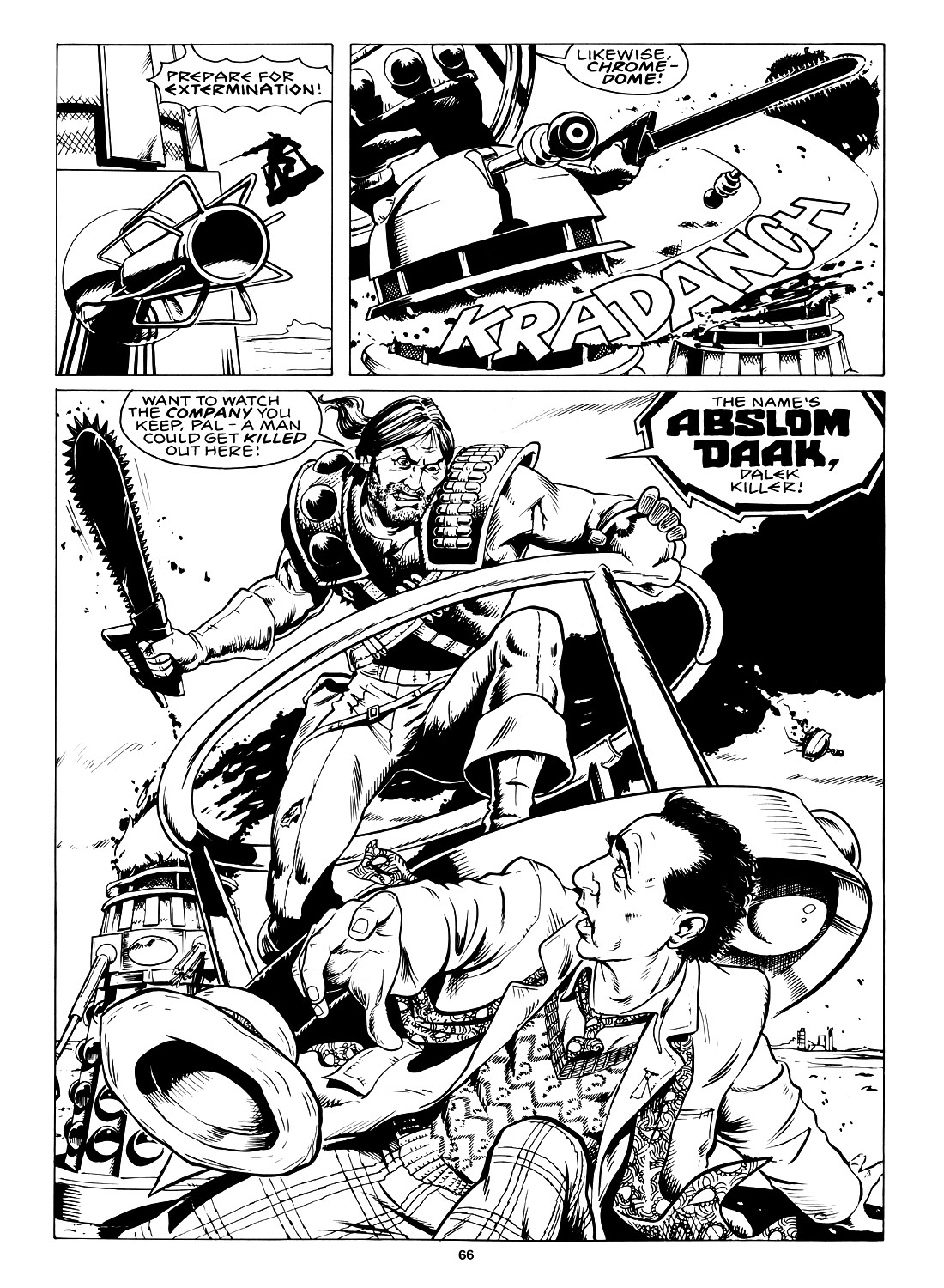 Read online Marvel Graphic Novel comic -  Issue #4 Abslom Daak, Dalek Killer - 64