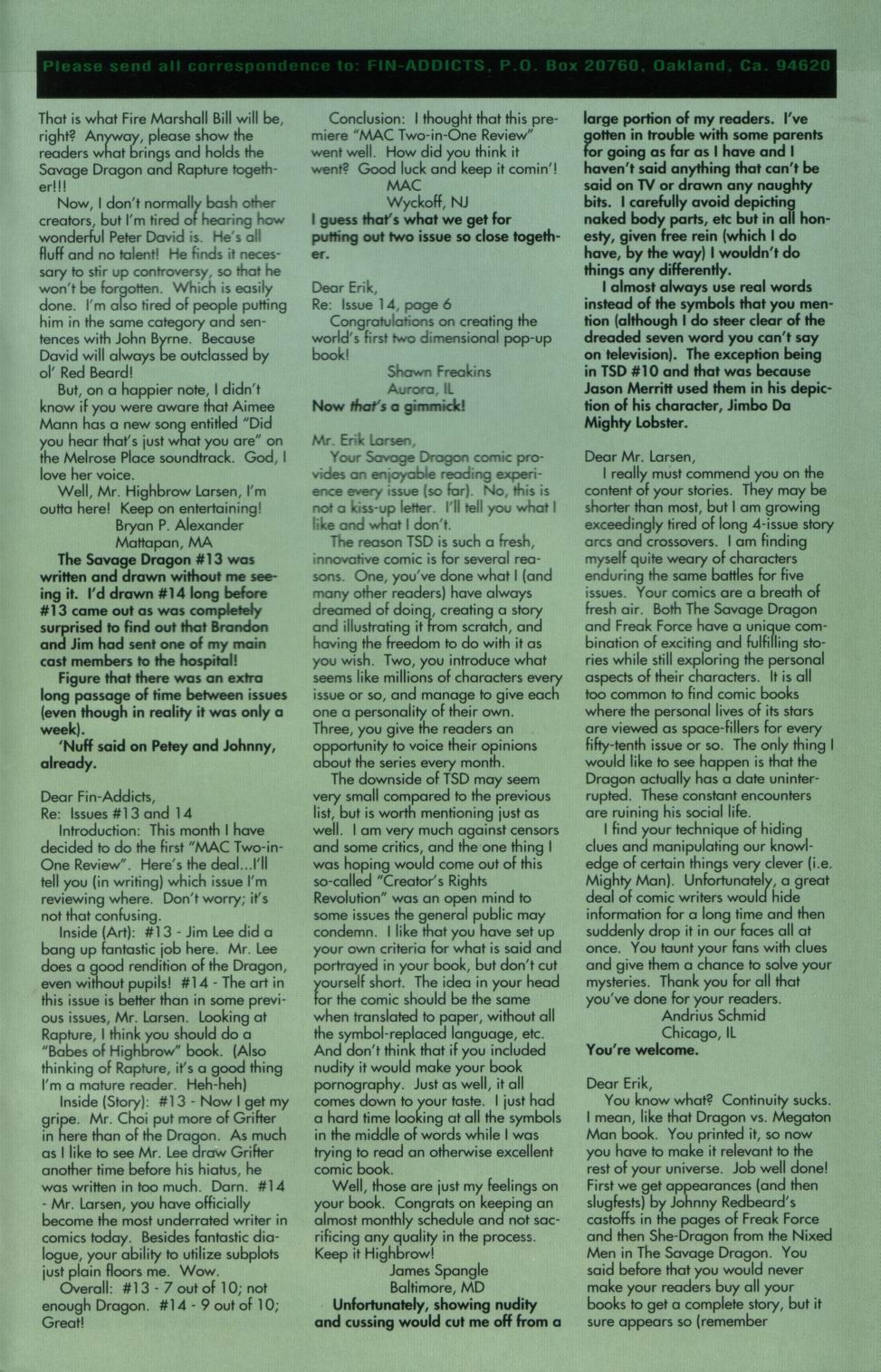 Read online The Savage Dragon (1993) comic -  Issue #15 - 29