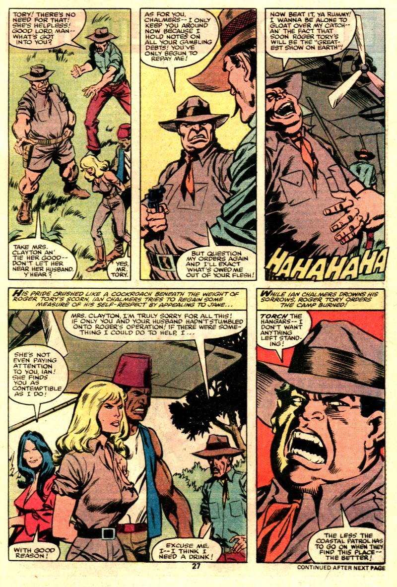 Read online Tarzan (1977) comic -  Issue #25 - 16