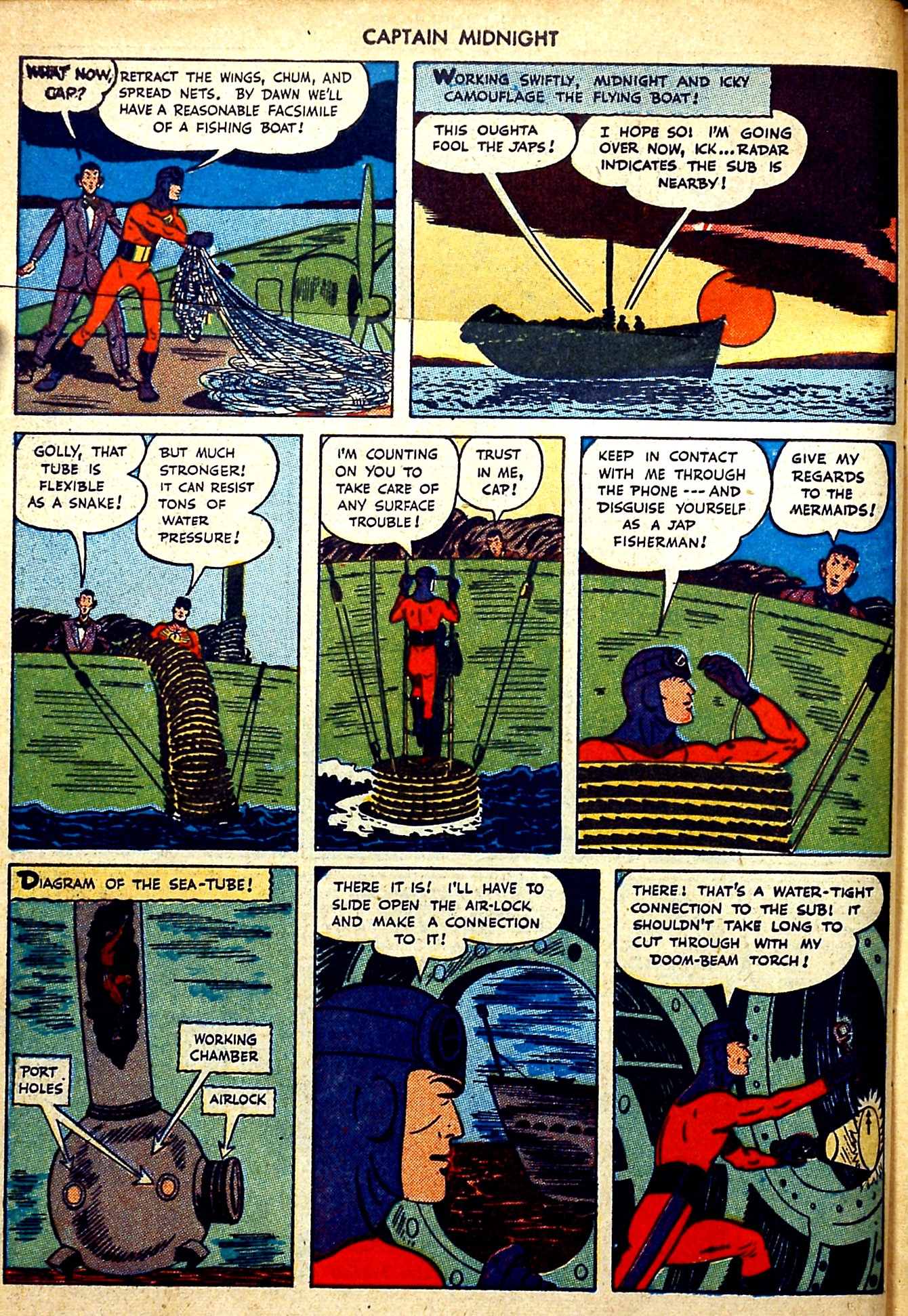 Read online Captain Midnight (1942) comic -  Issue #35 - 7