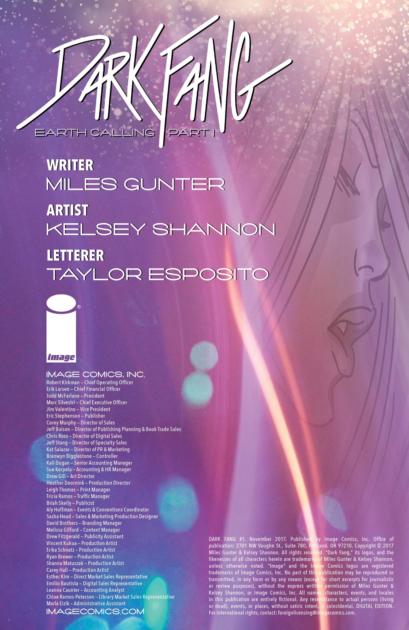 Read online Dark Fang comic -  Issue #1 - 2
