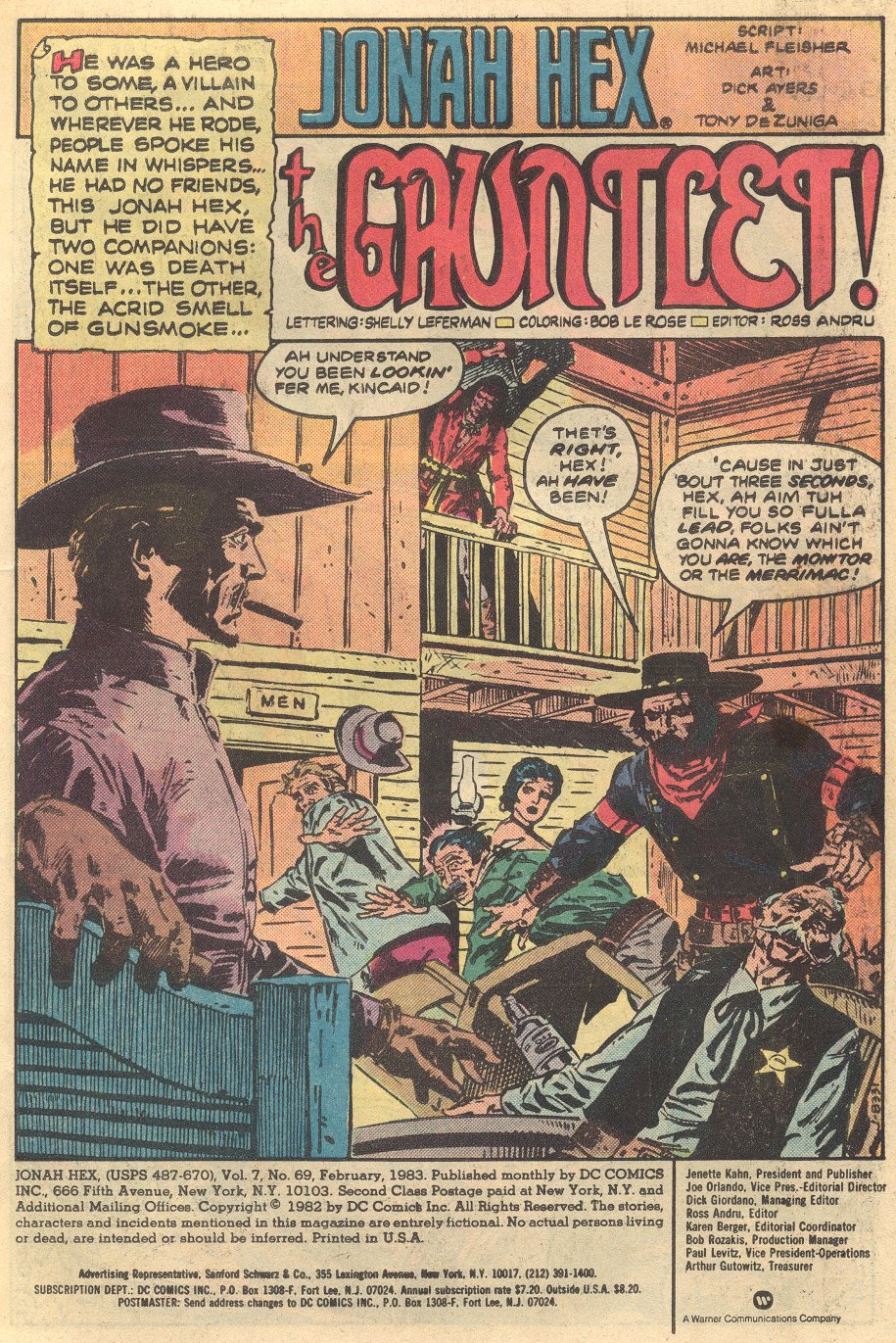 Jonah Hex 1977 Issue 69 Read Jonah Hex 1977 Issue 69 Comic Online In High Quality Read Full Comic Online For Free Read Comics Online In High Quality Viewcomiconline Com
