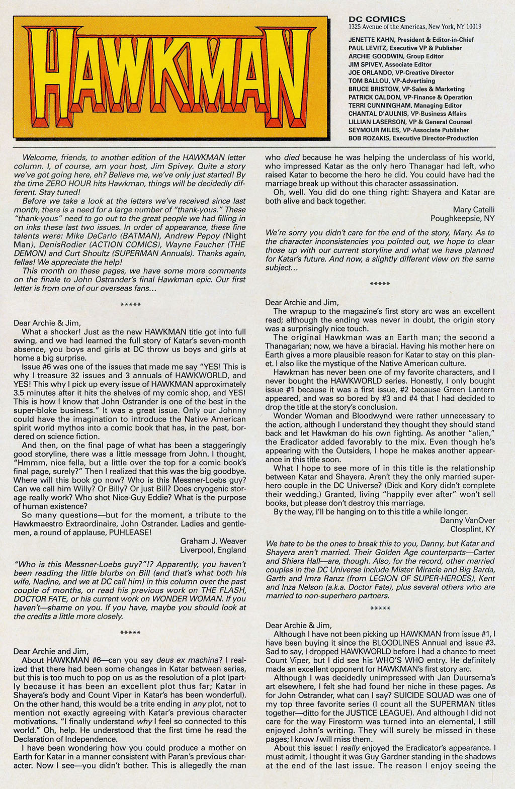 Hawkman (1993) Issue #10 #13 - English 27