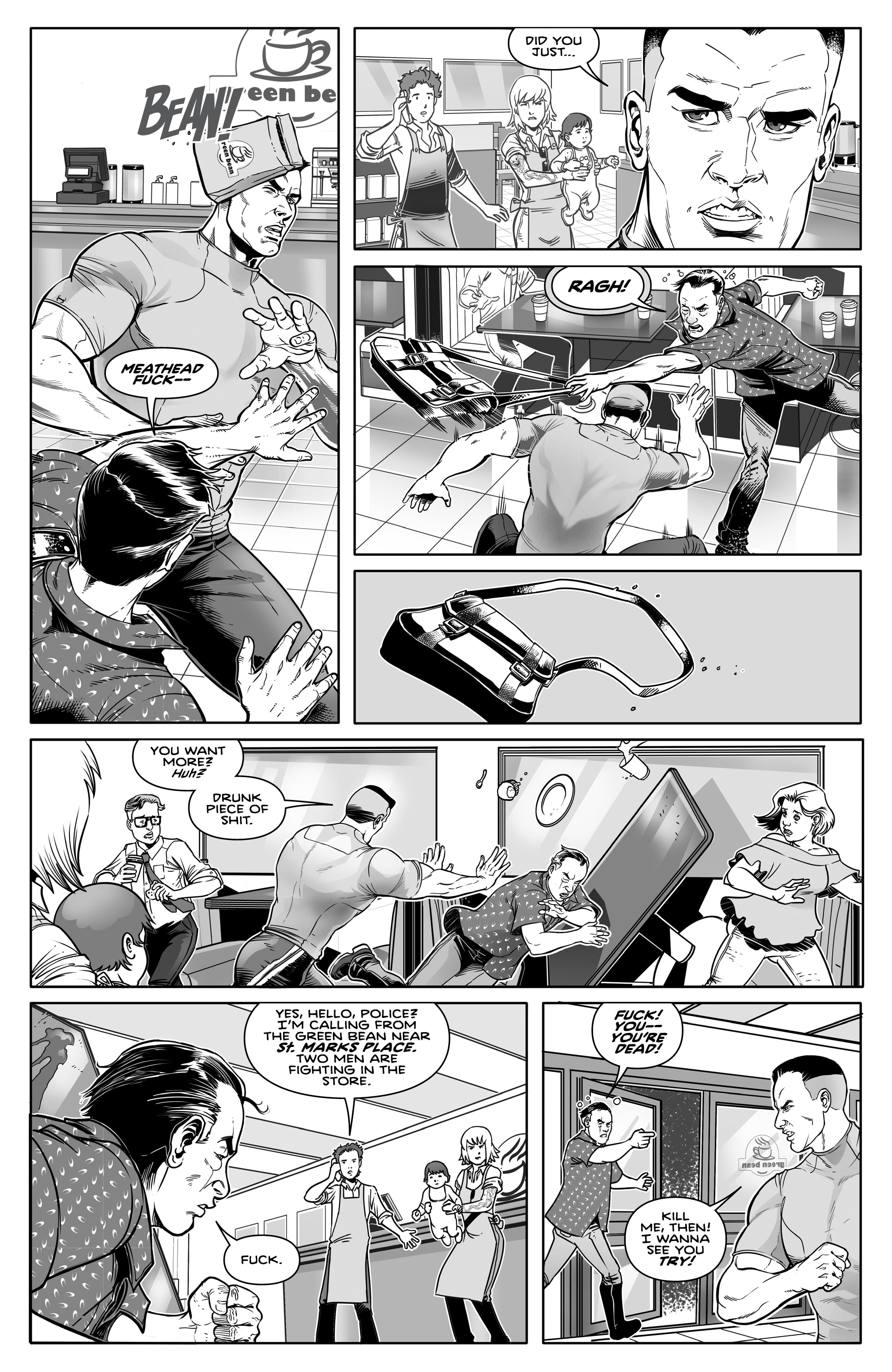 Read online Gangster Ass Barista comic -  Issue #1 - 10