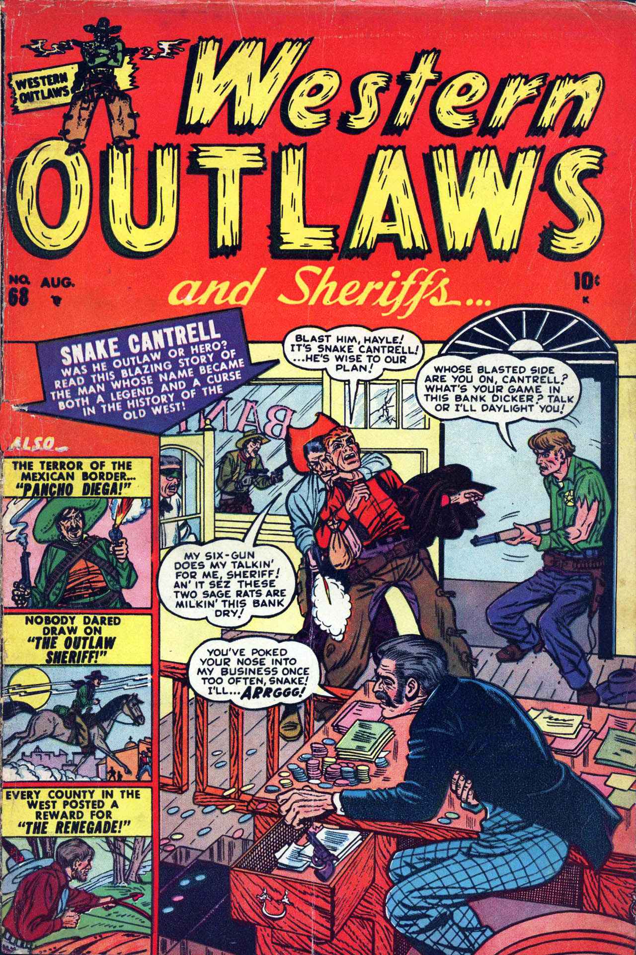 Read online Western Outlaws and Sheriffs comic -  Issue #68 - 1