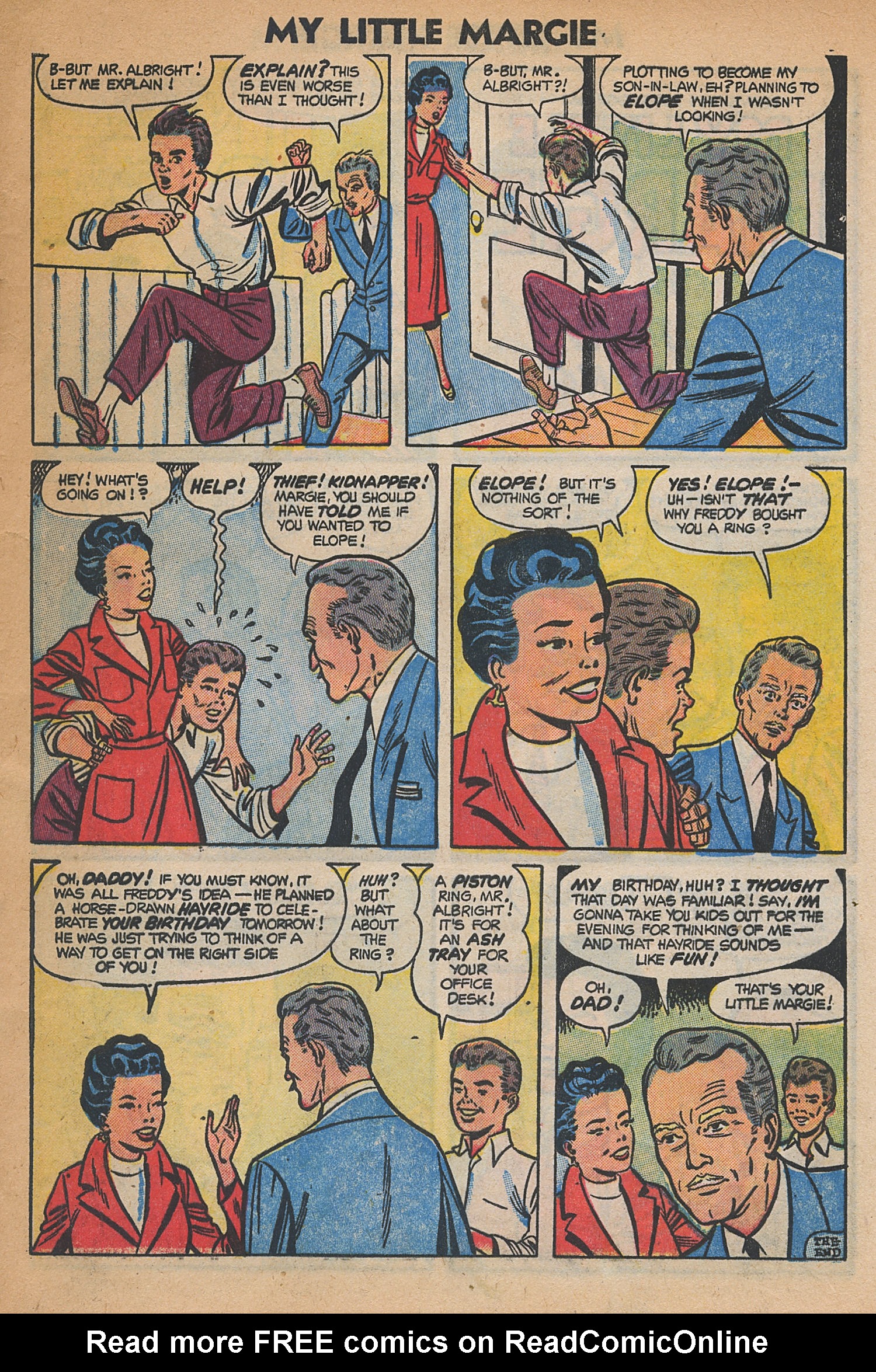 Read online My Little Margie (1954) comic -  Issue #1 - 9