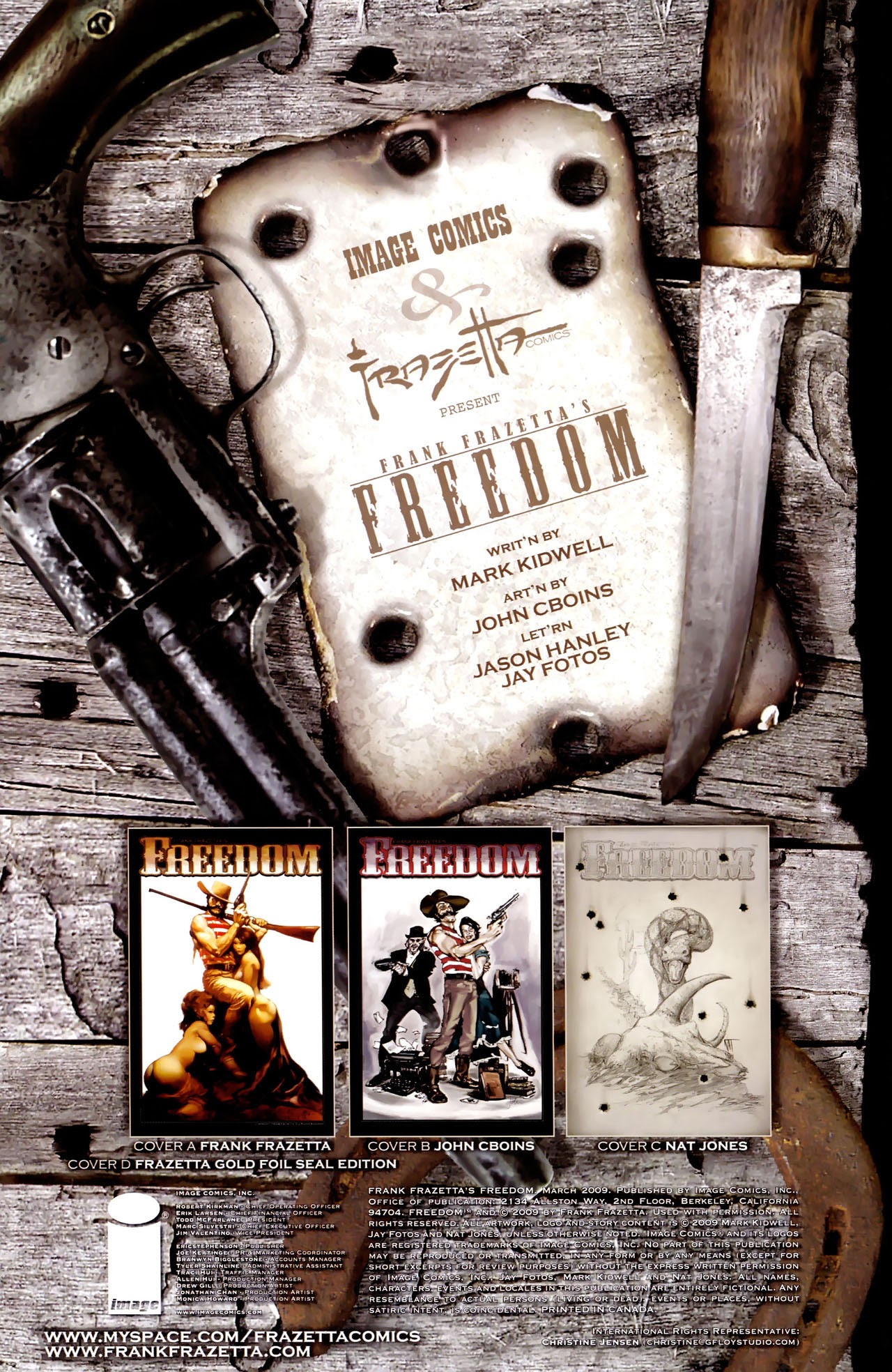 Read online Frank Frazetta's Freedom comic -  Issue # Full - 2