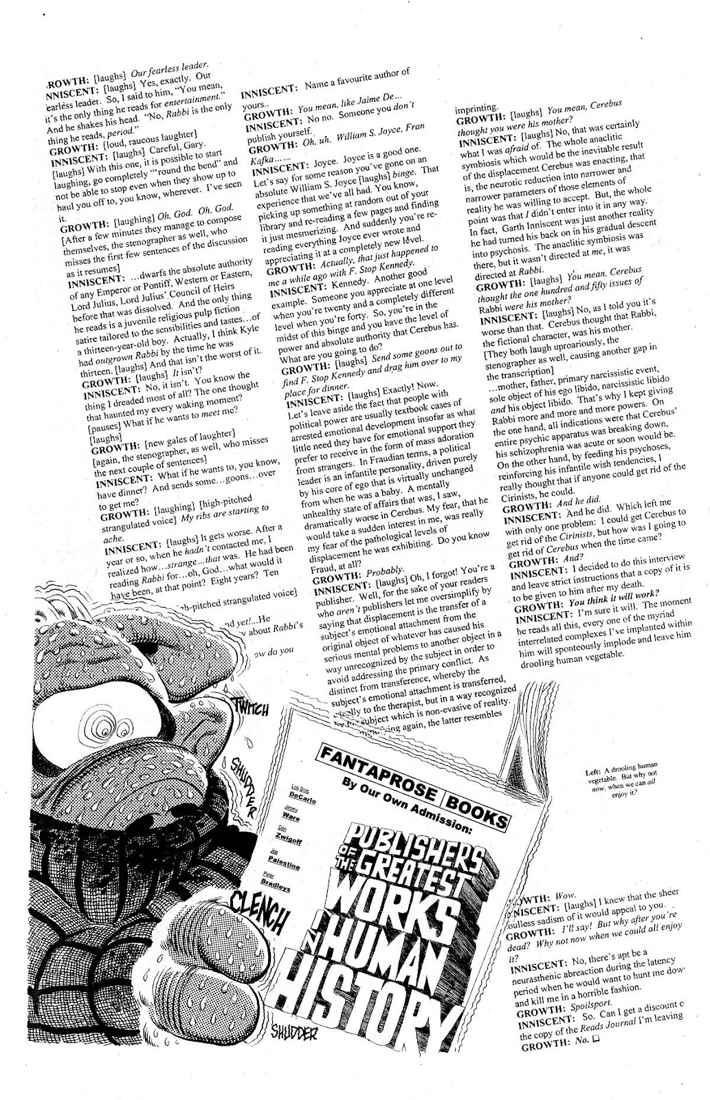Cerebus Issue #279 #278 - English 18 Cerebus Issue #279 #278 - English 18