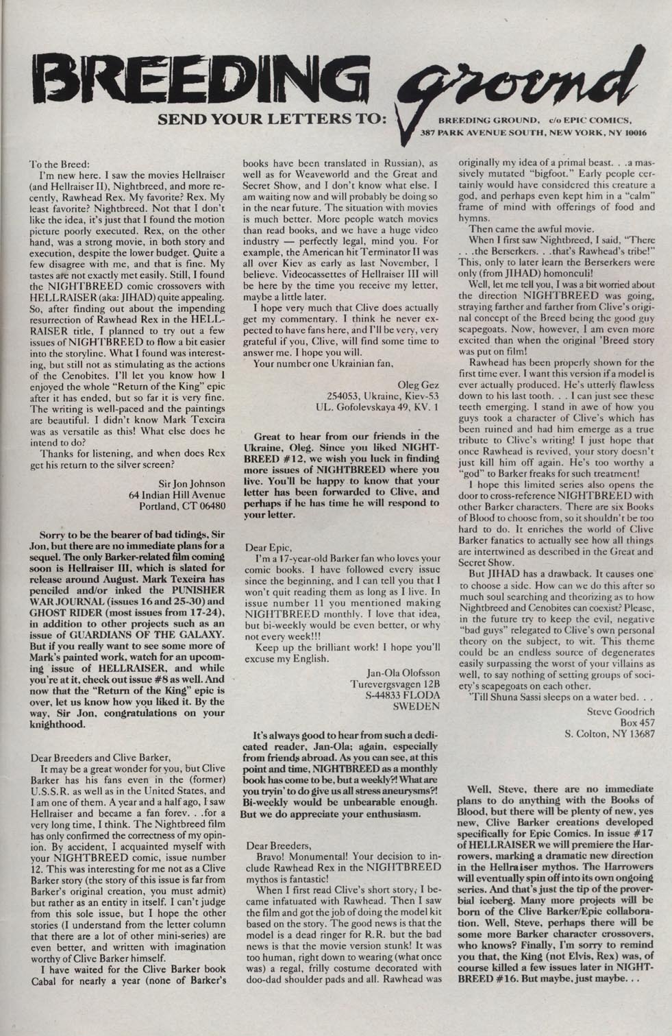 Read online Clive Barker's Night Breed (1990) comic -  Issue #18 - 30