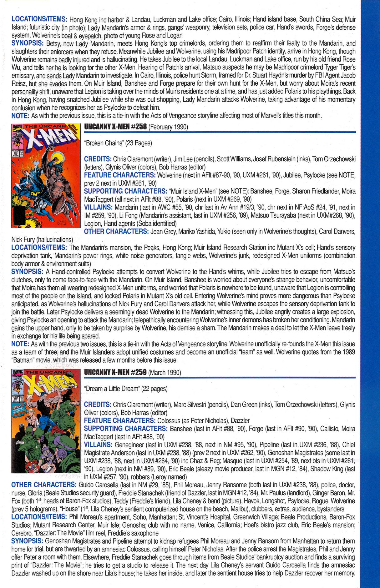 Read online Official Index to the Marvel Universe comic -  Issue #6 - 61