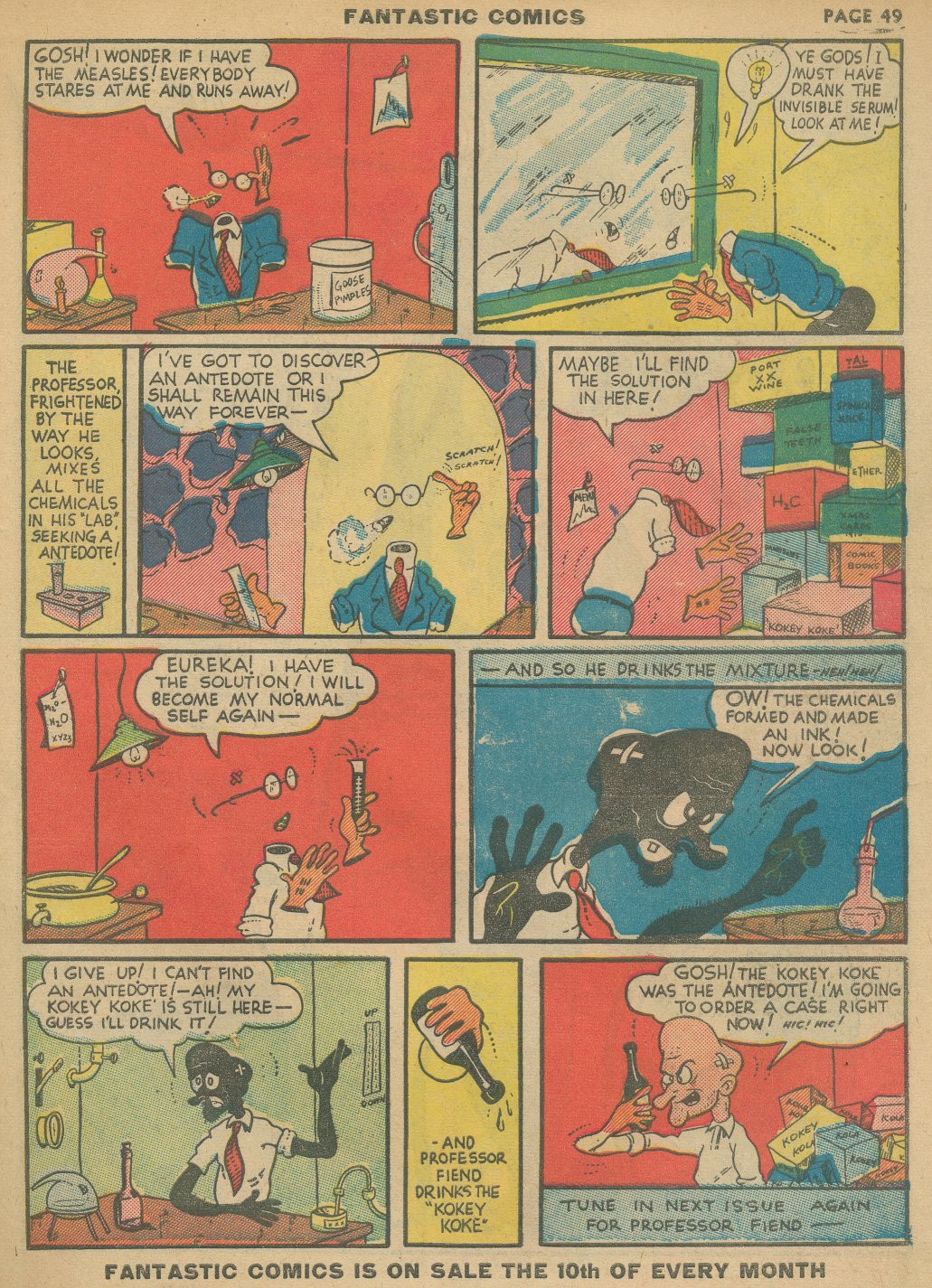 Read online Fantastic Comics comic -  Issue #8 - 51