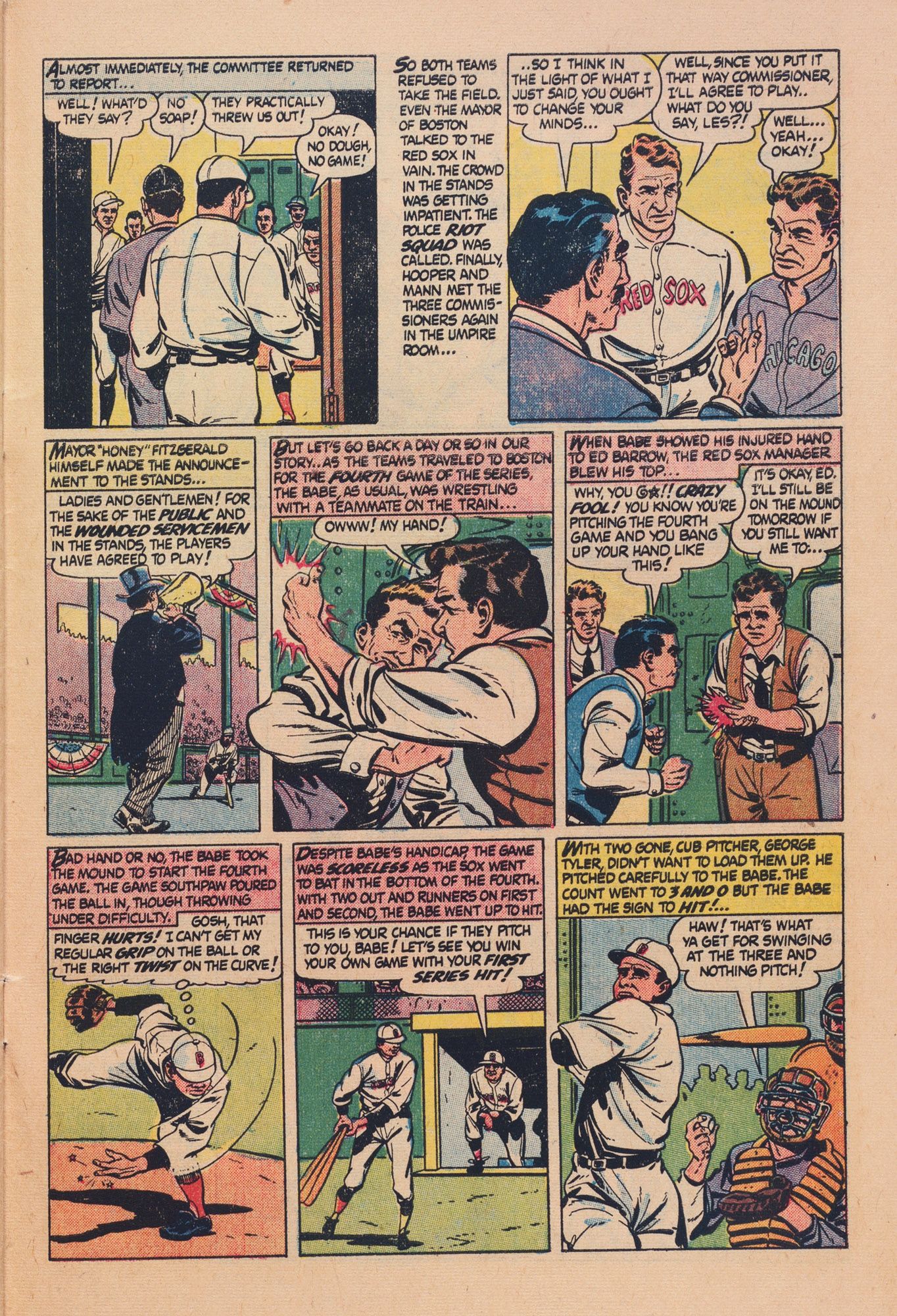 Read online Babe Ruth Sports Comics comic -  Issue #10 - 30