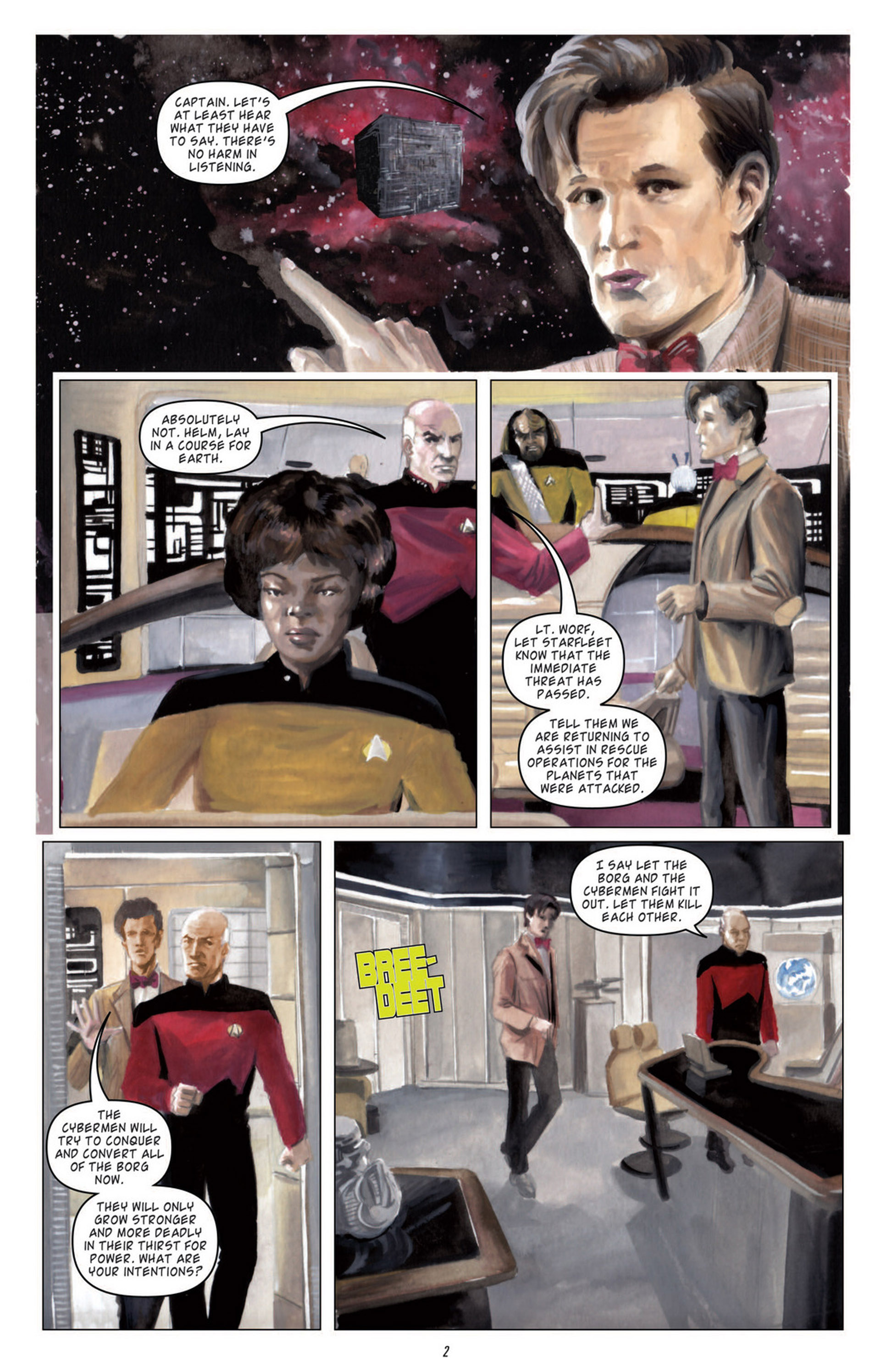 Read online Star Trek: The Next Generation/Doctor Who: Assimilation² comic -  Issue #5 - 5