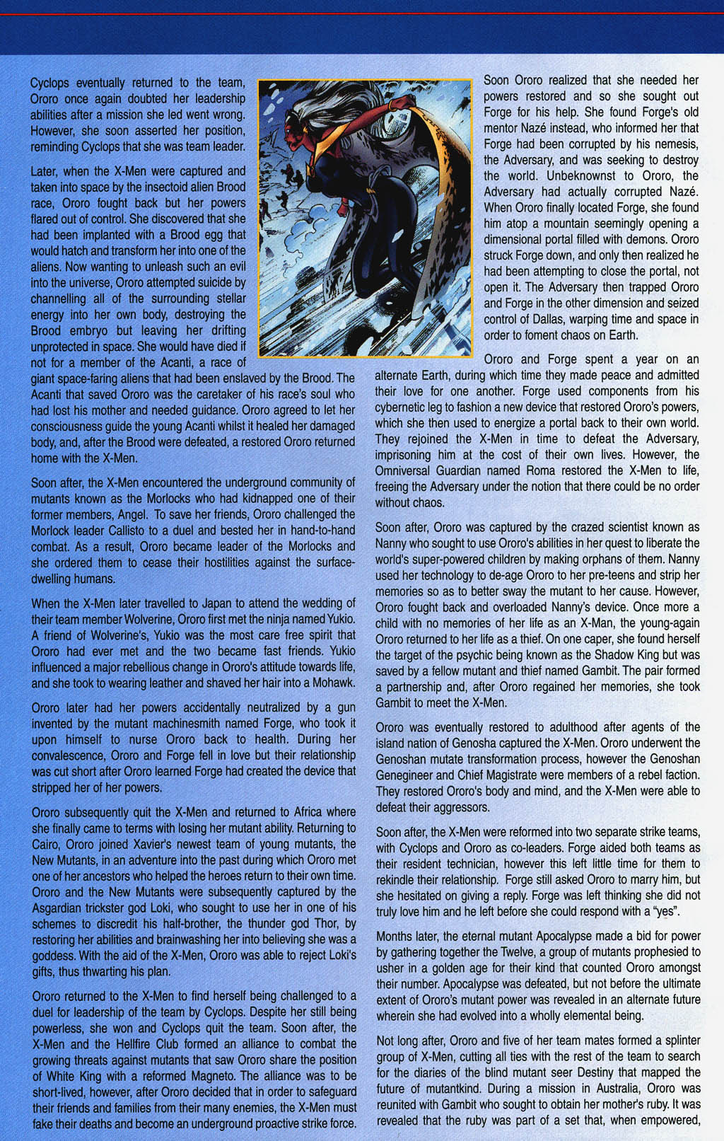 Read online Official Handbook of the Marvel Universe: X-Men 2004 comic -  Issue # Full - 35