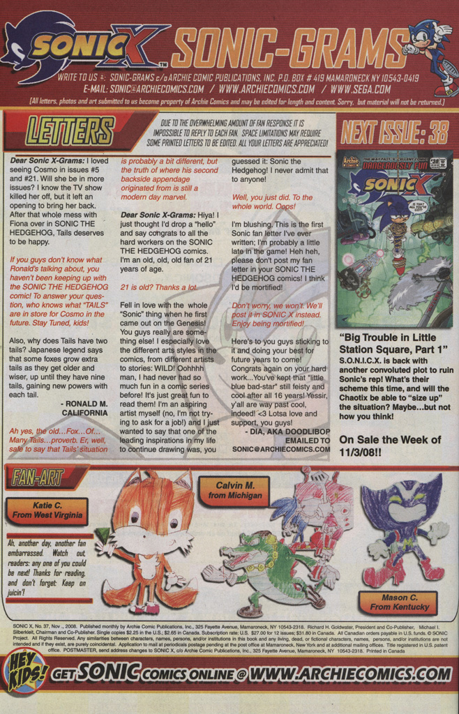 Read online Sonic X comic -  Issue #37 - 34