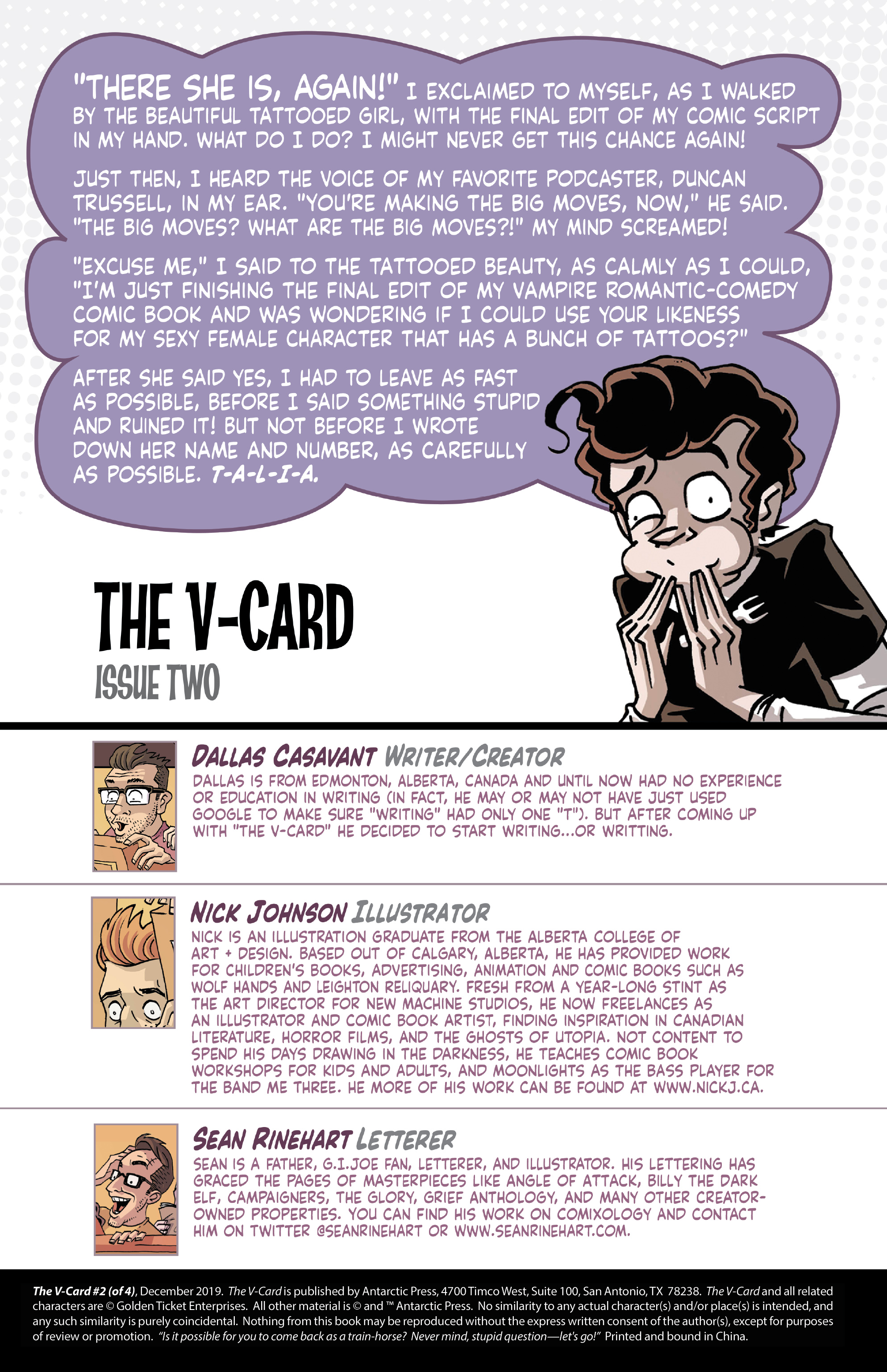 Read online The V-Card comic -  Issue #2 - 2